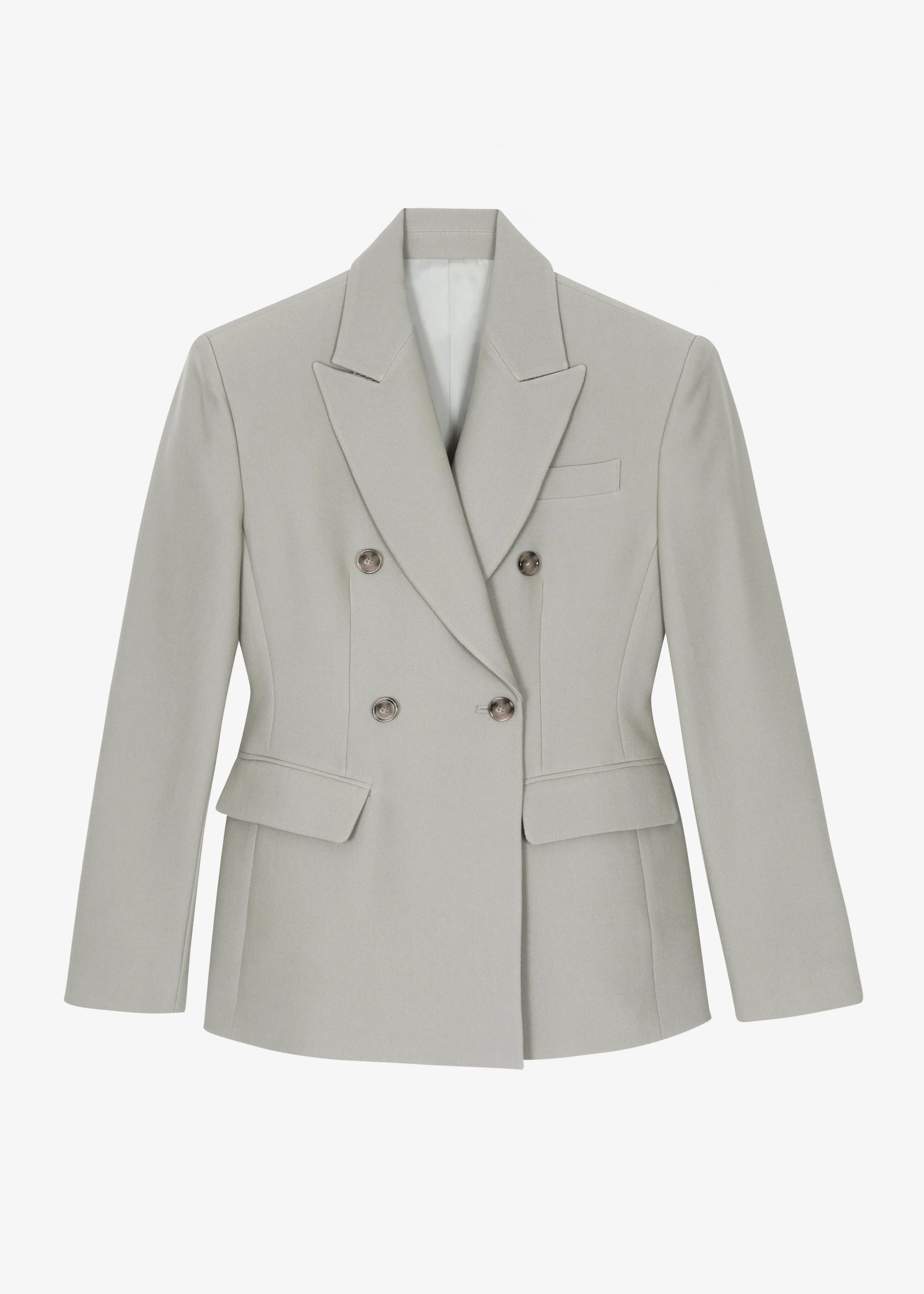Dina Double Breasted Blazer - Light Taupe - 1