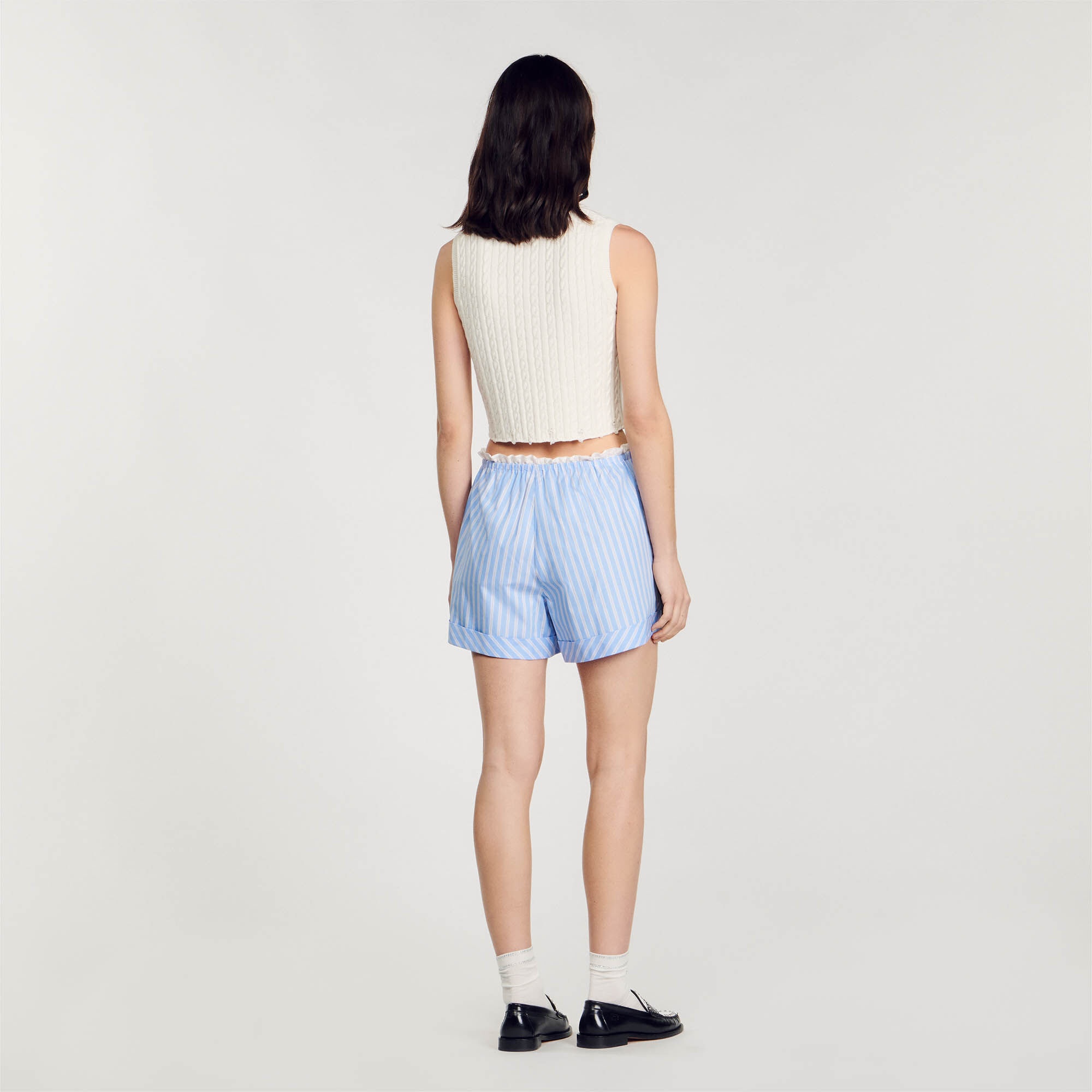 WIDE-LEG COTTON SHORTS - 6