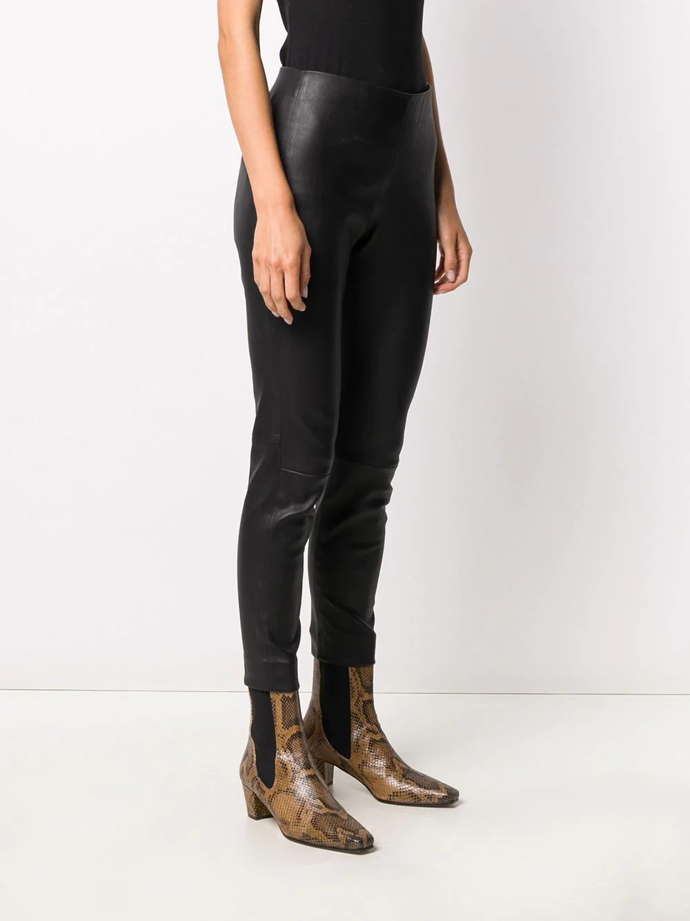 lambskin leggings - 3