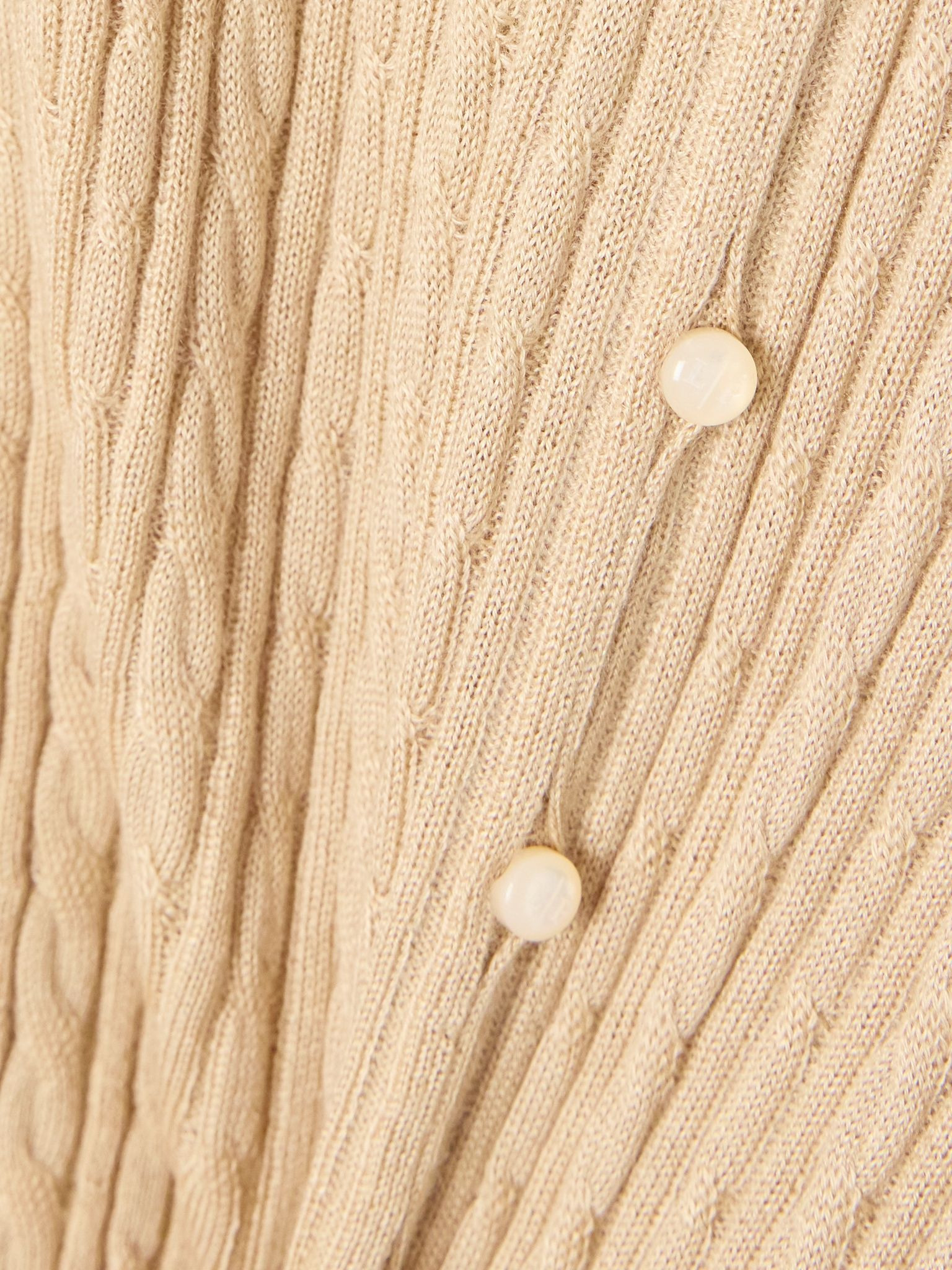 Rimella cable-knit cashmere and silk-blend cardigan Cream - 4