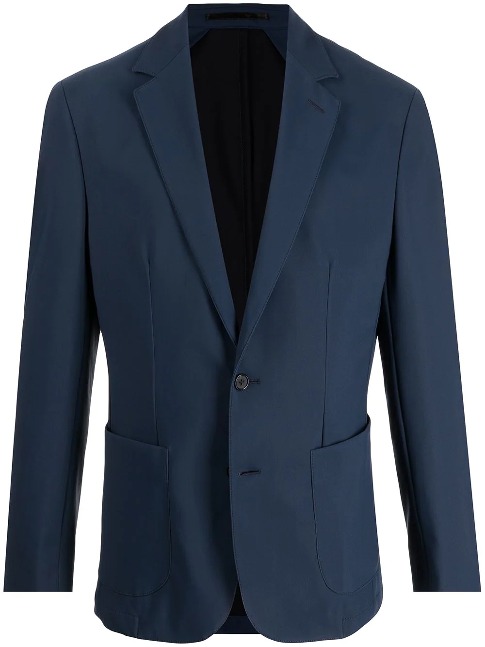 noshed-lapels single-breasted blazer - 1