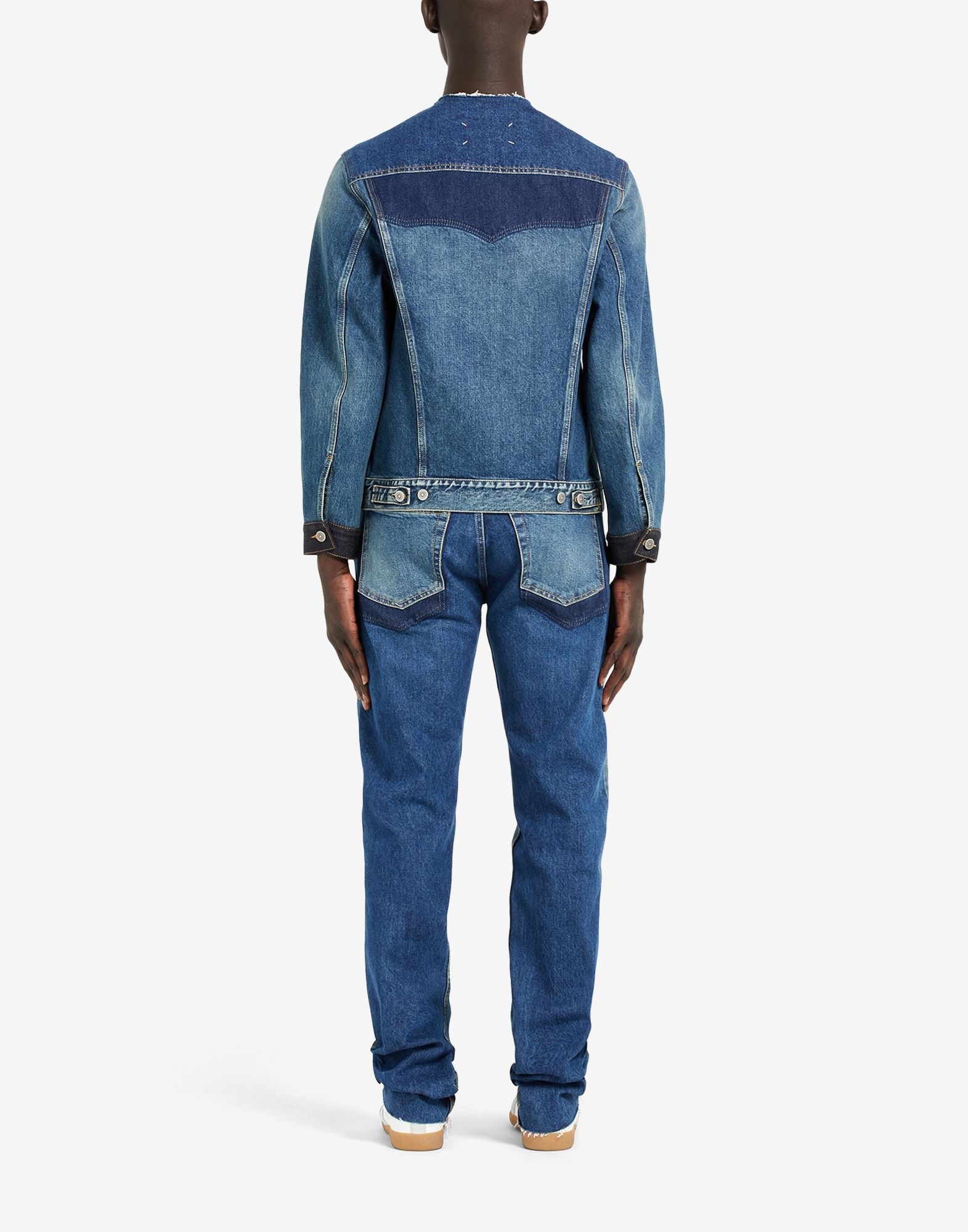 Slip technique' jeans jacket - 4