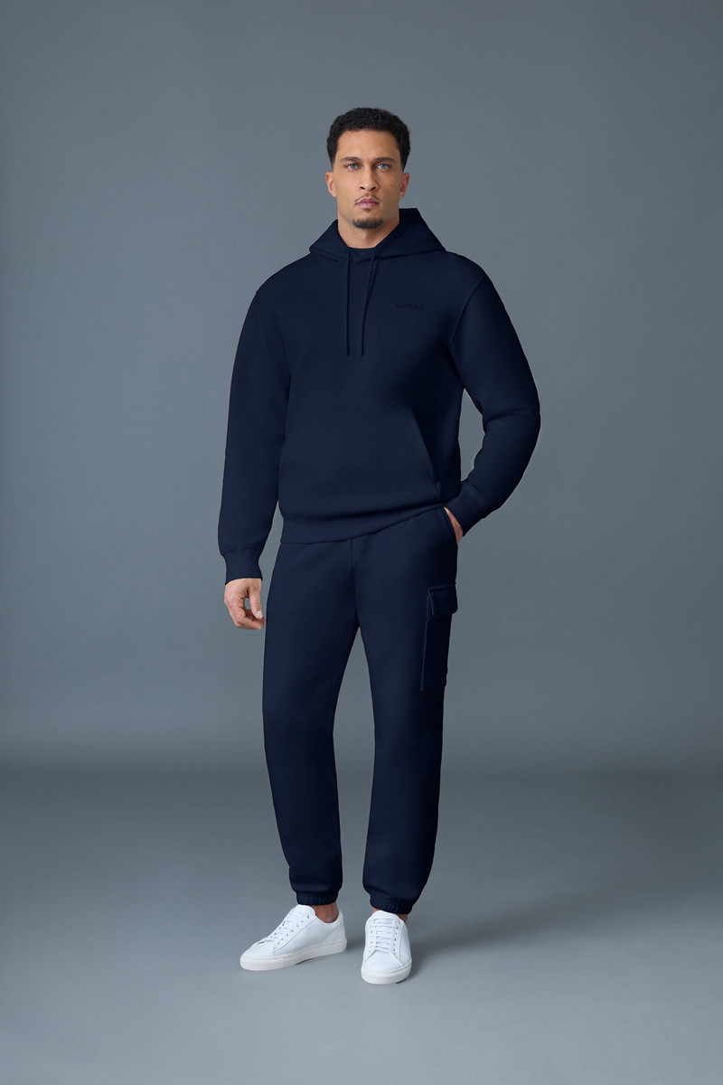 MACKAGE KOLTON-Z Double-Face Jersey Logo Hoodie outlook