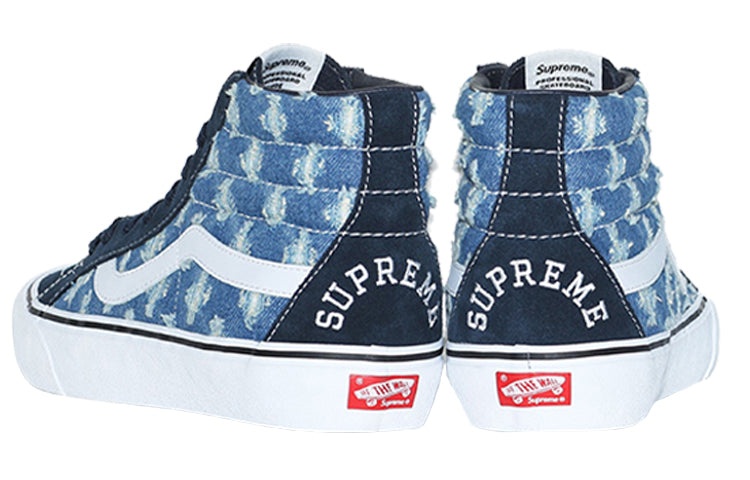 Vans Supreme x SK8-HI 'Blue Hole Punch Denim' VN0A38Z32DD - 5
