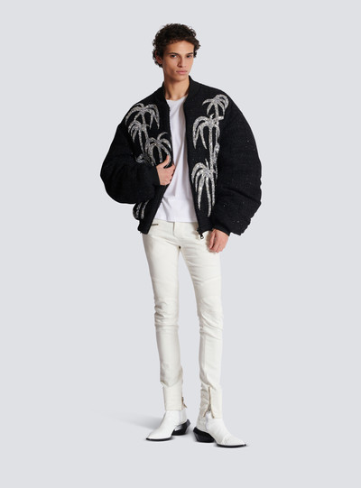 Balmain Biker jeans in white denim outlook