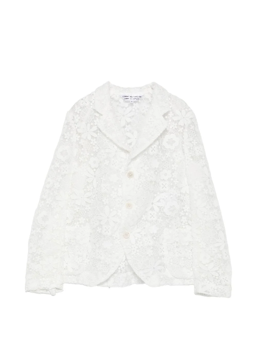 floral-lace blazer - 1