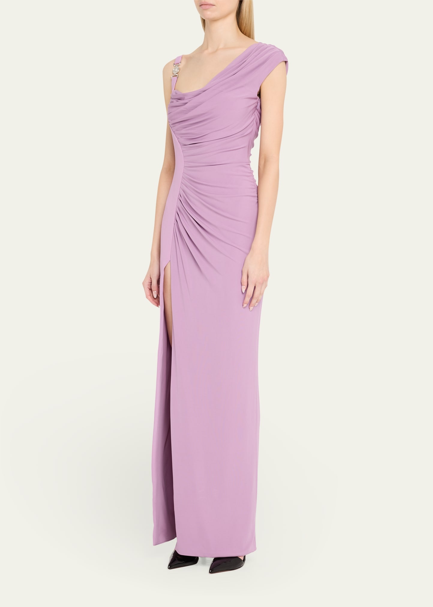 Ruched Jersey Gown - 4