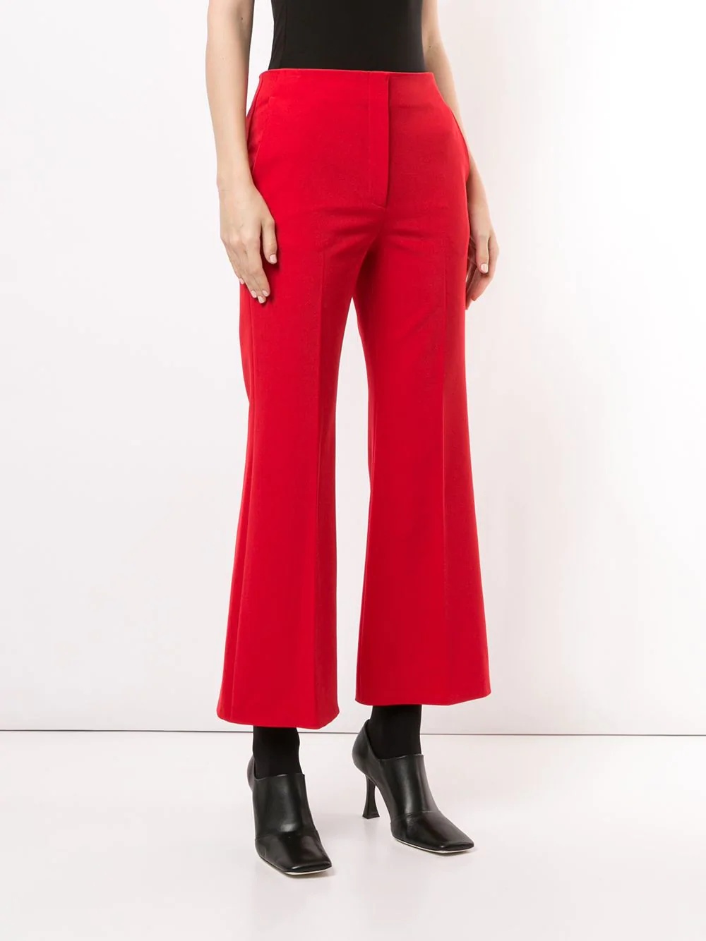 cropped flared trousers - 3