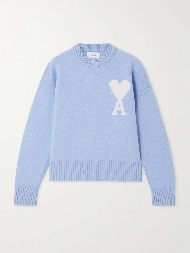 + NET SUSTAIN ADC intarsia wool sweater 1
