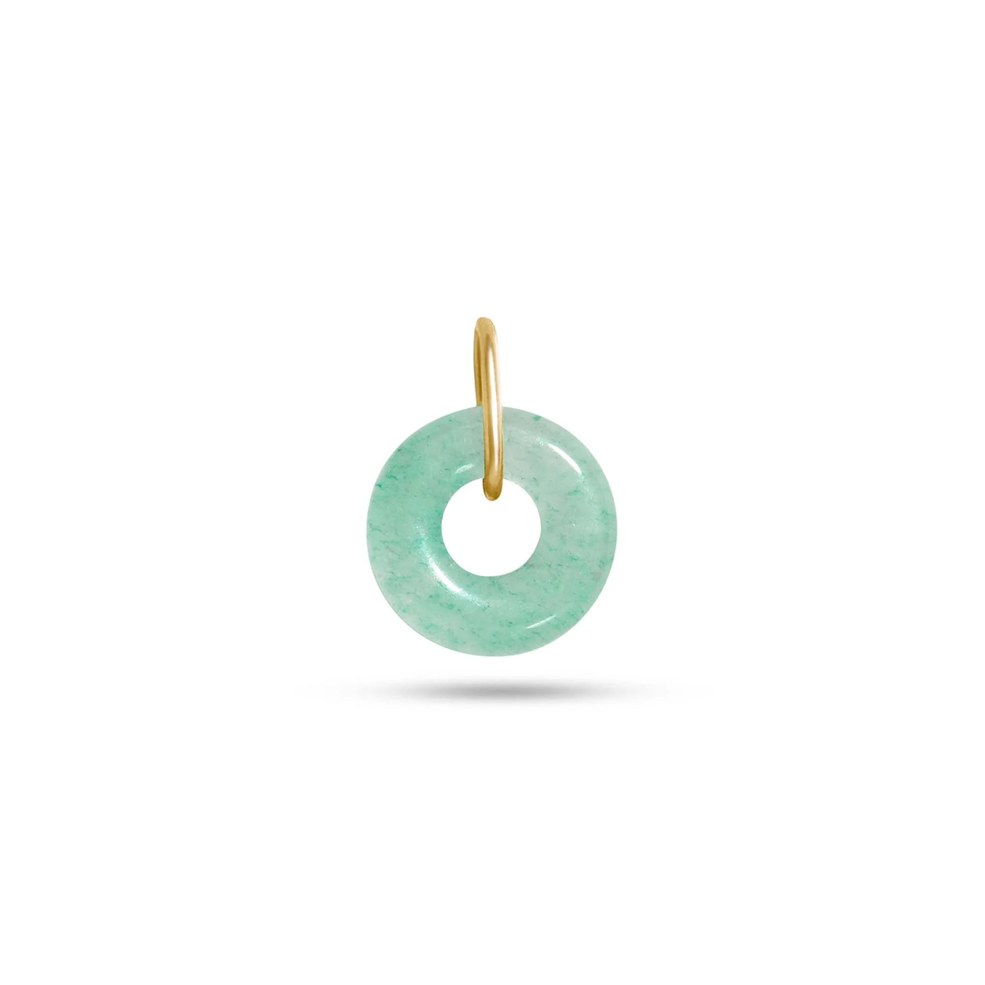 Dainty Donut Aventurine Charm - 1