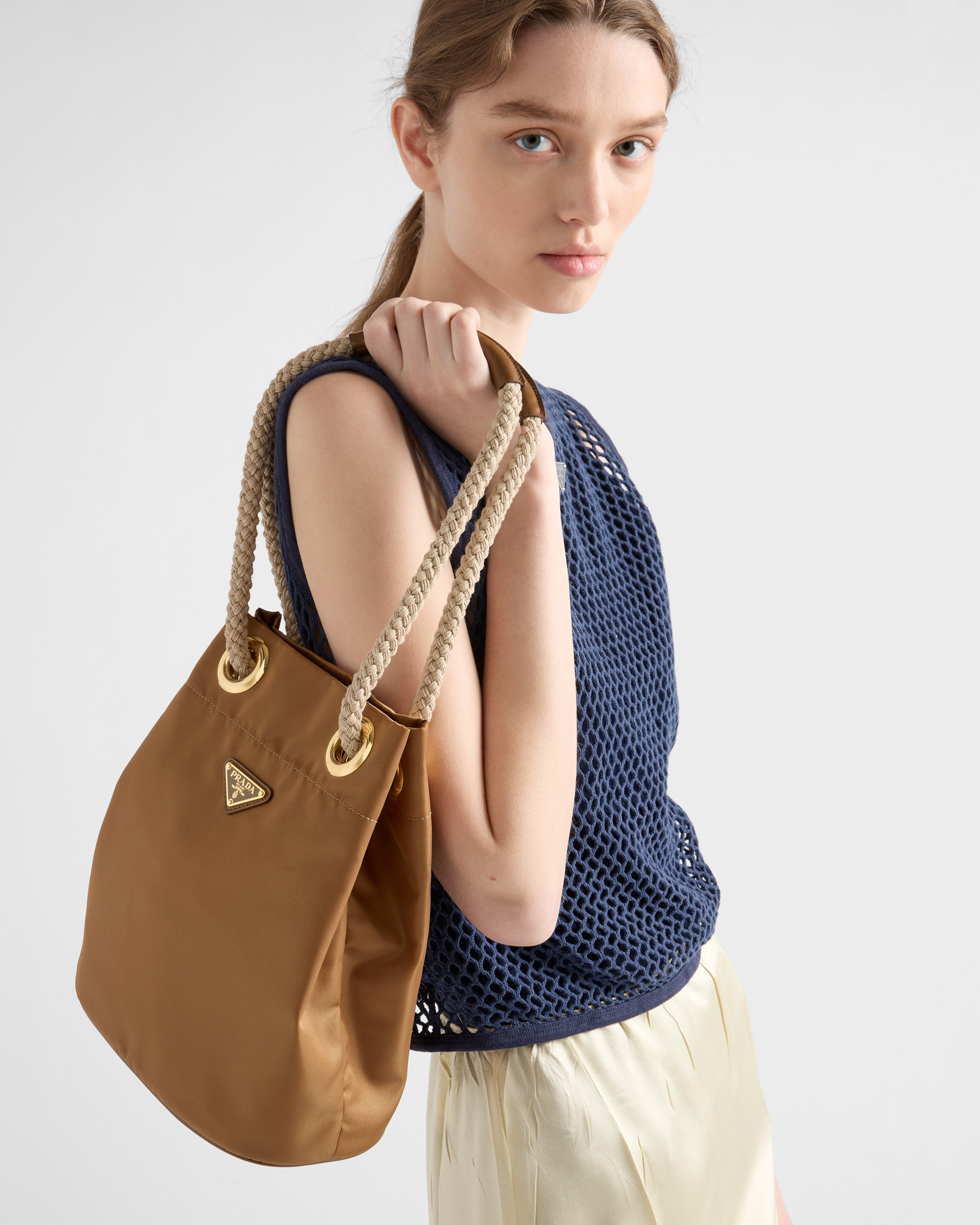 Re-Nylon small bucket bag - 8