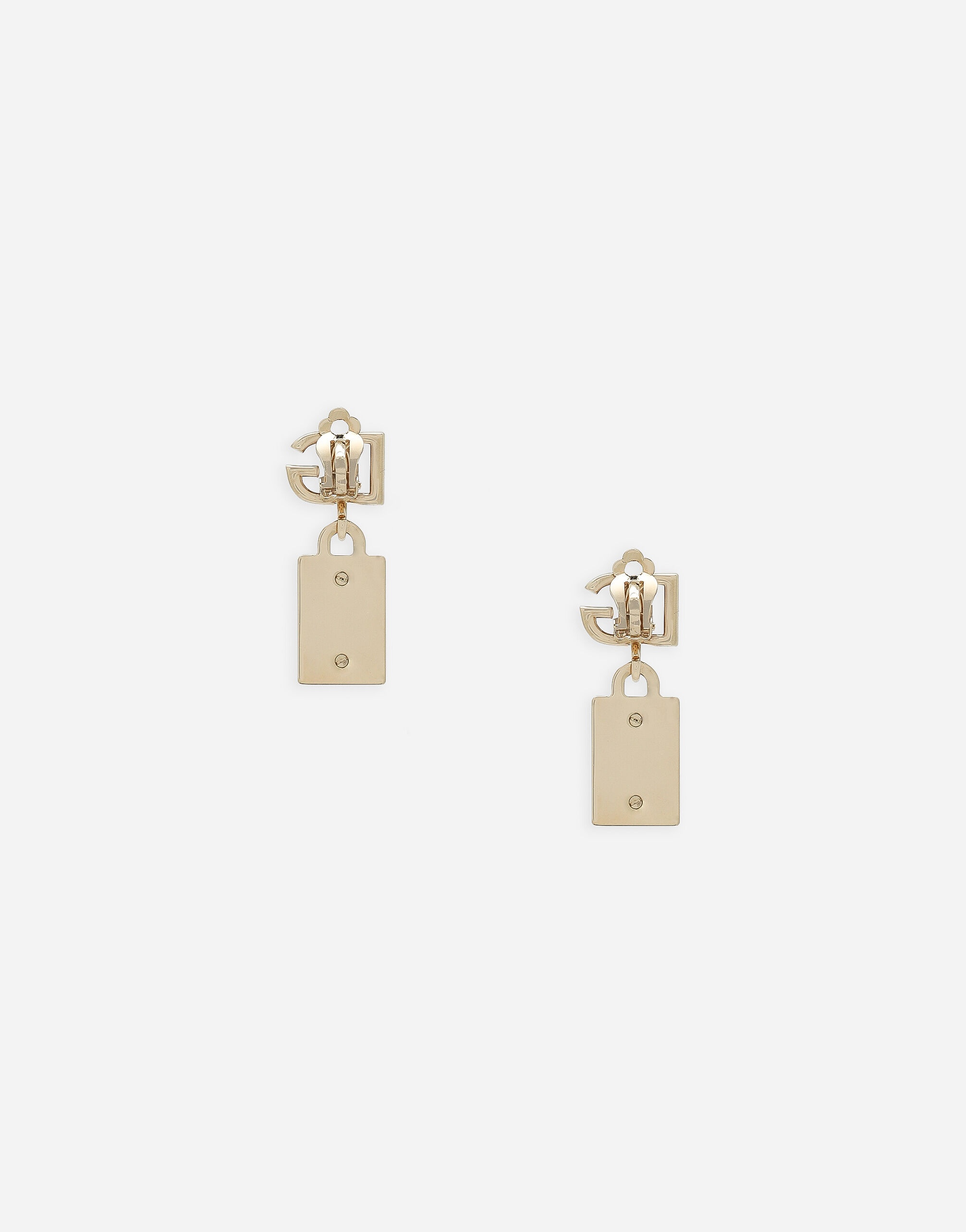 Earrings with DG logo and tag - 3