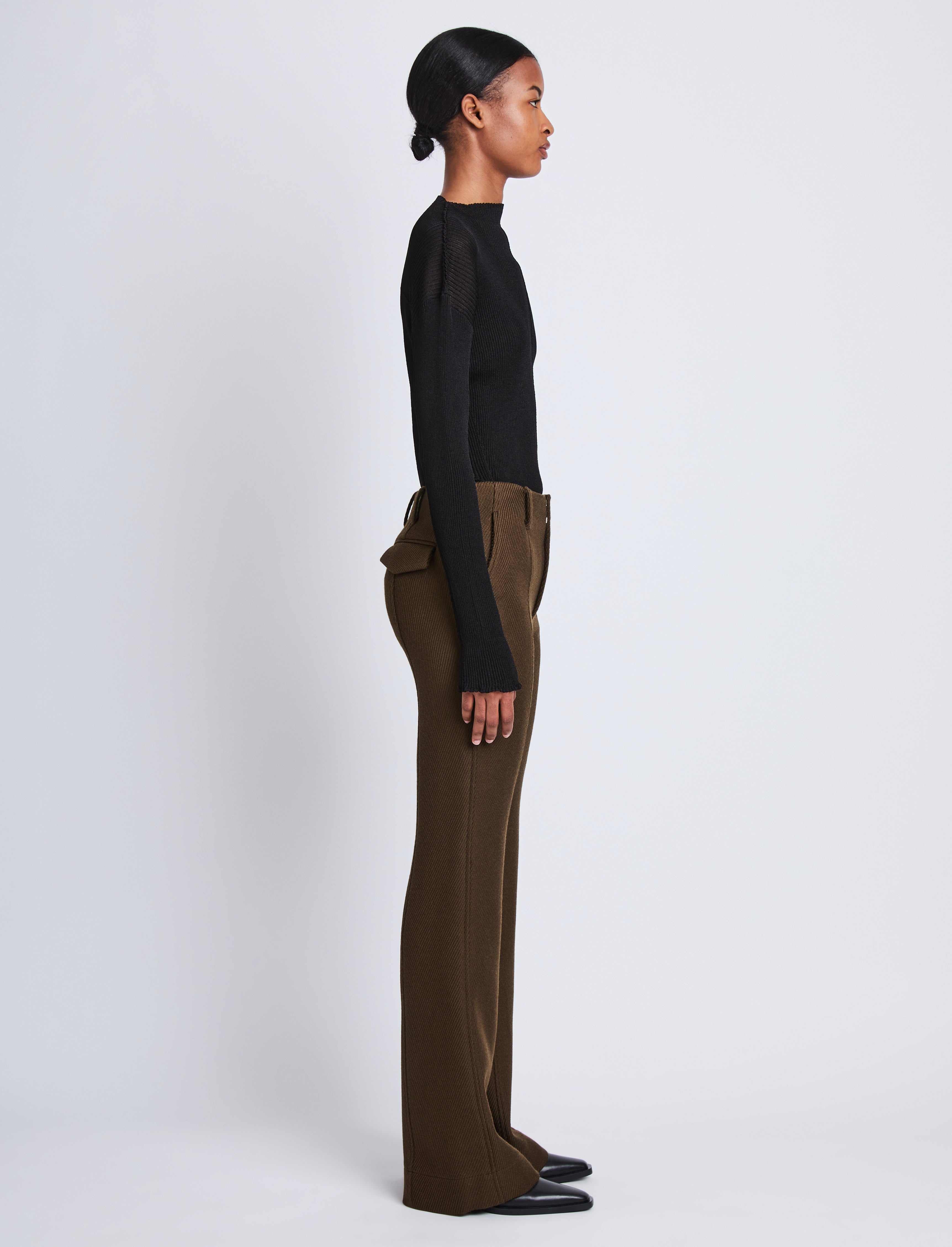 Barbara Pant in Wool Twill - 3