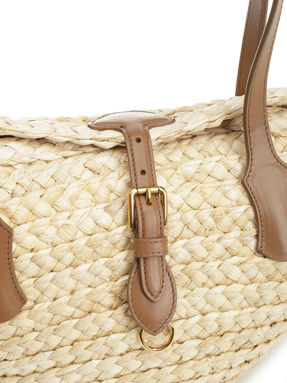 Capri Straw Bag Shoulder Bags Beige - 5
