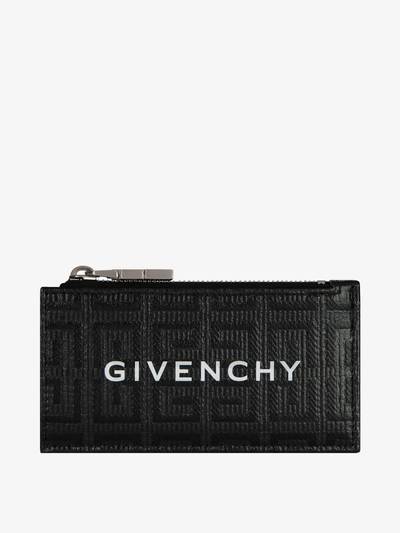 Givenchy ZIPPED CARD HOLDER IN 4G COATED CANVAS AND LEATHER outlook