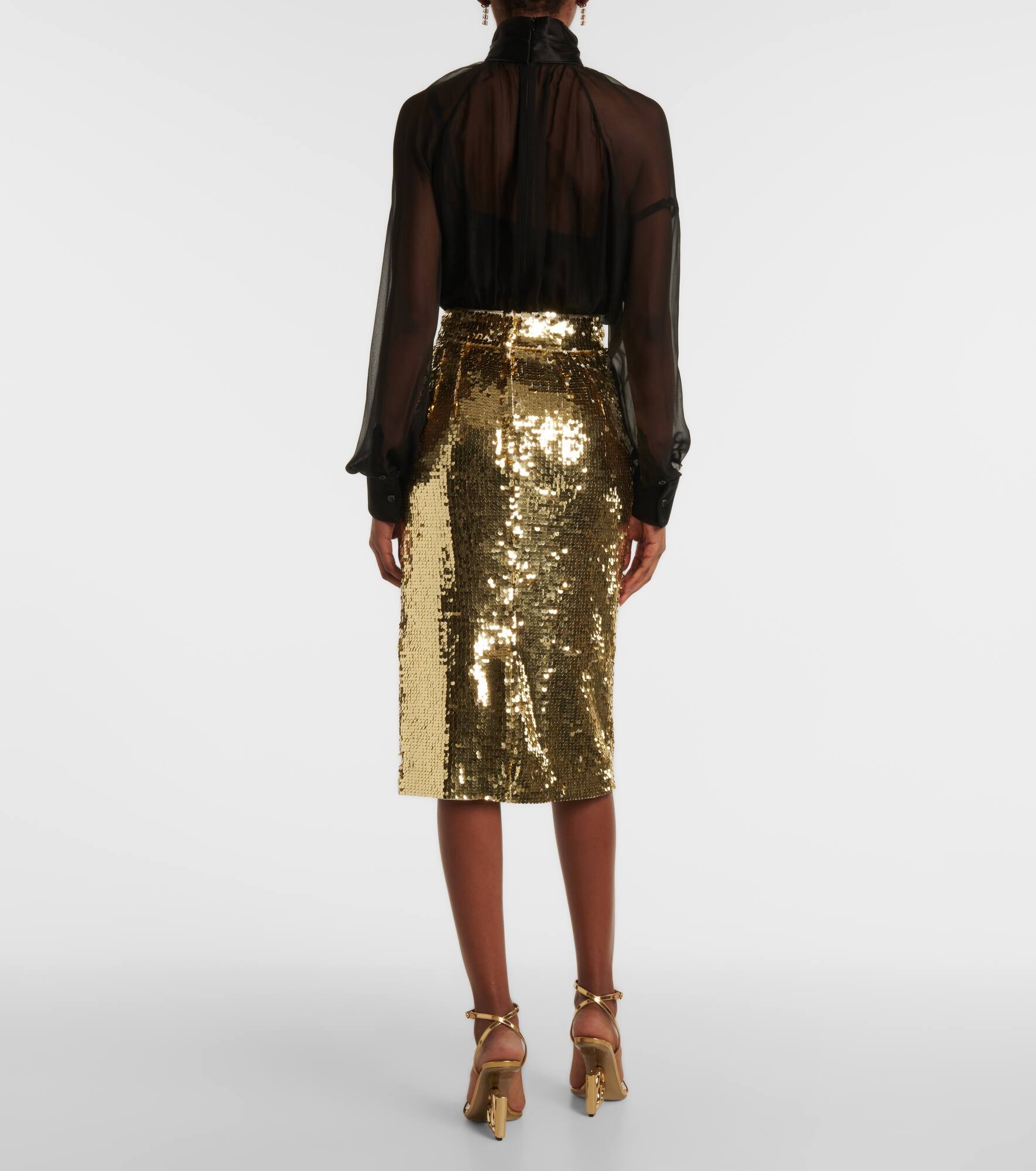 Sequined midi skirt - 3
