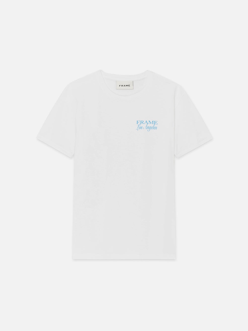 FRAME LA Logo Tee in White - 1