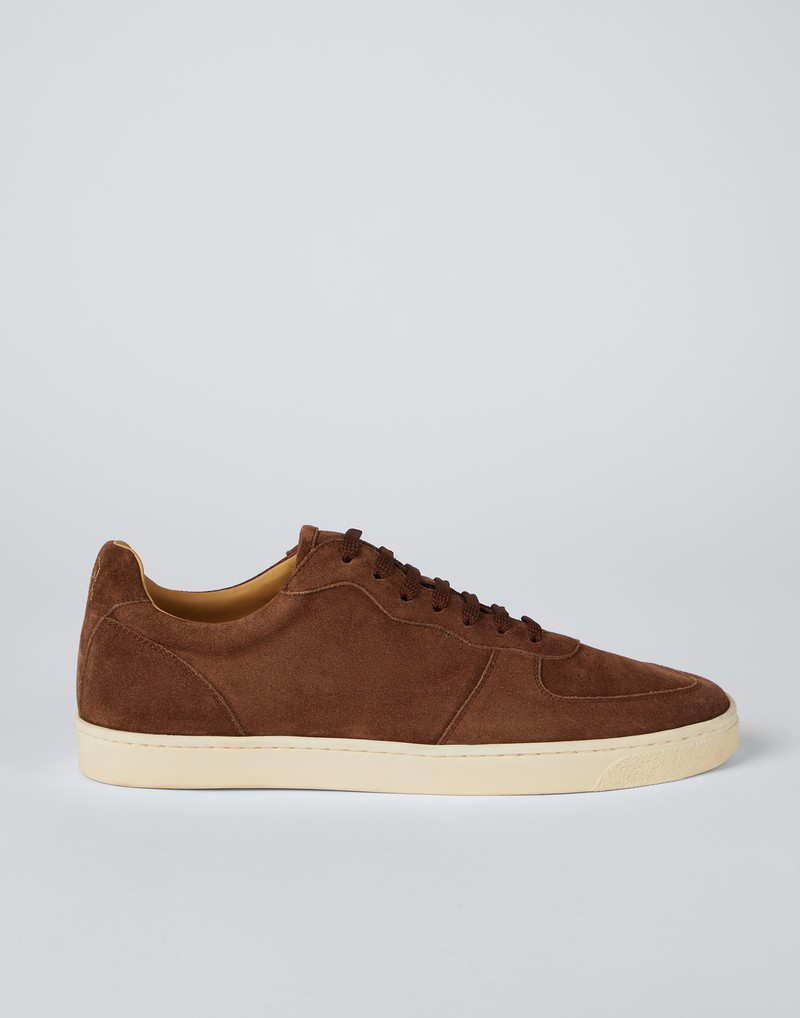 Suede sneakers with natural rubber sole 5