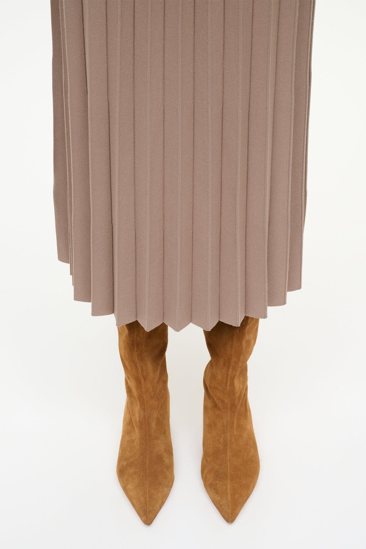 STAUD SEBASTIAN KITTEN HEEL BOOT TAN - 8
