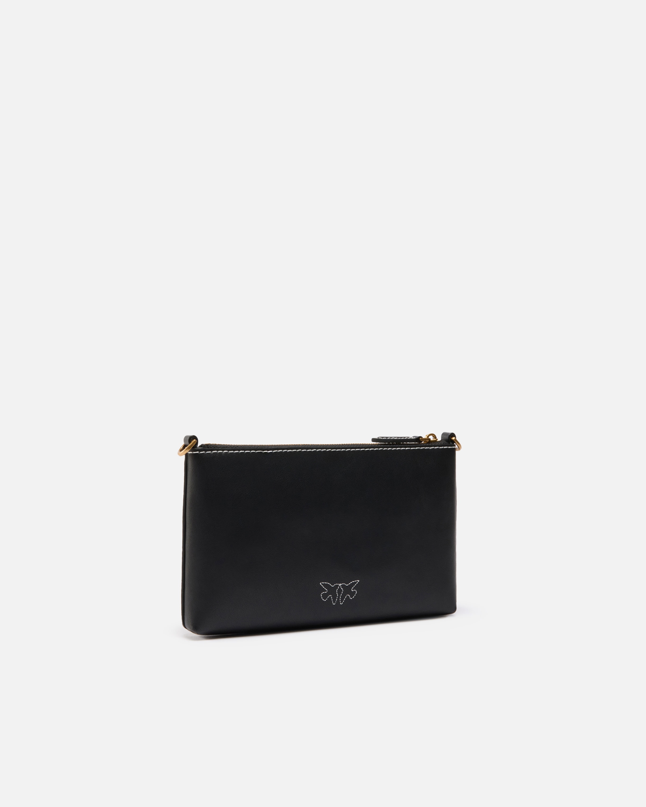 FLAT LEATHER CROSSBODY BAG - 2