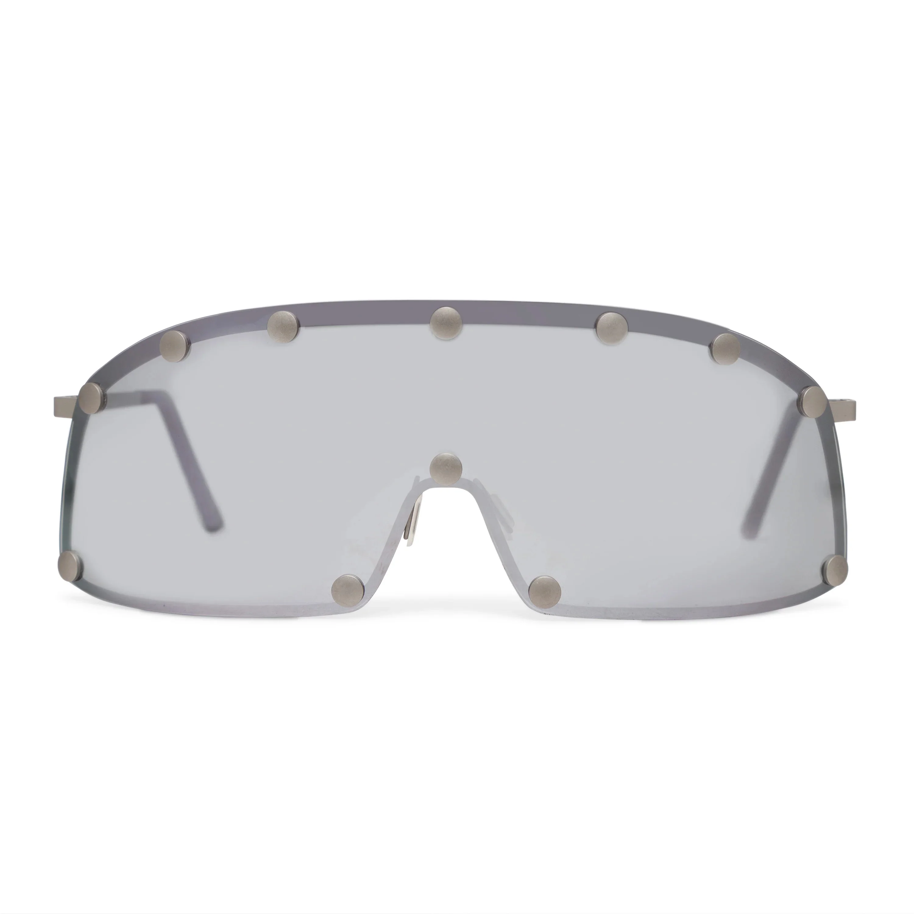 Rick Owens DRKSHDW Silver Shielding Sunglasses - 1