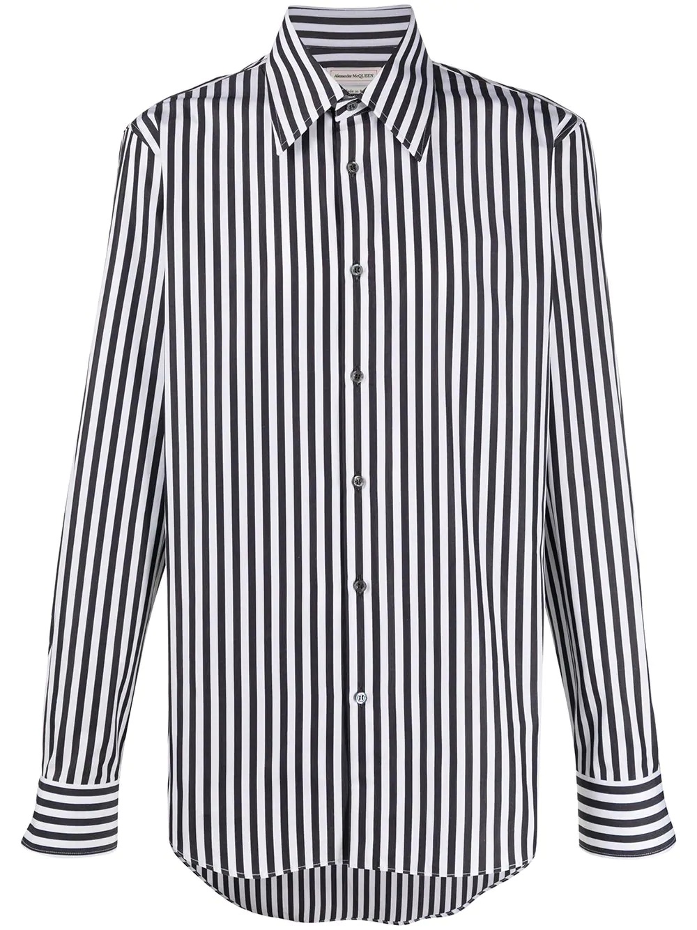 vertical-stripe shirt - 1