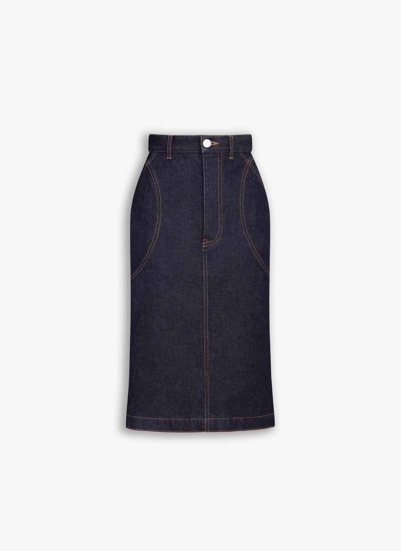 PENCIL DENIM SKIRT - 1