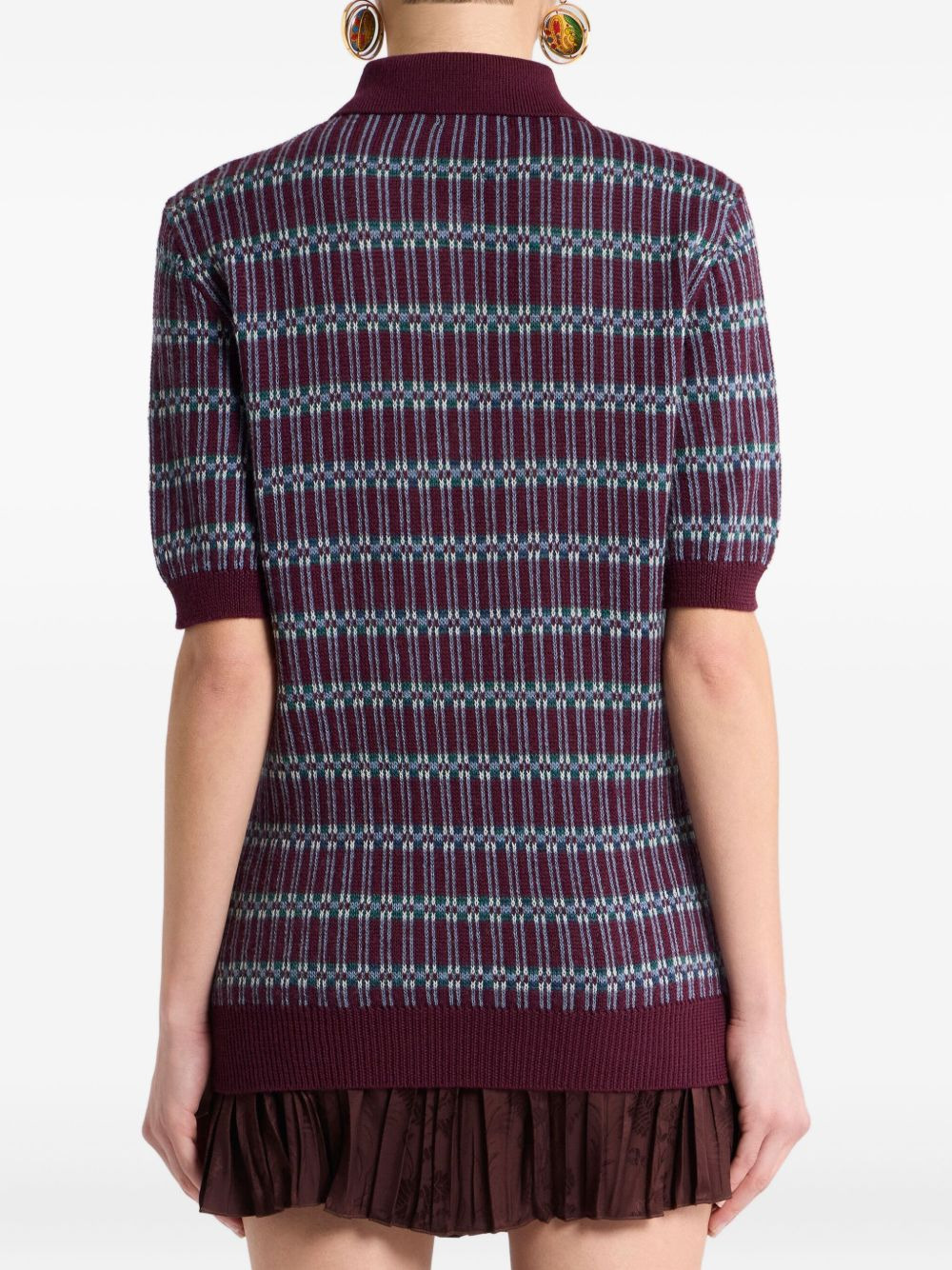 jacquard polo shirt - 4