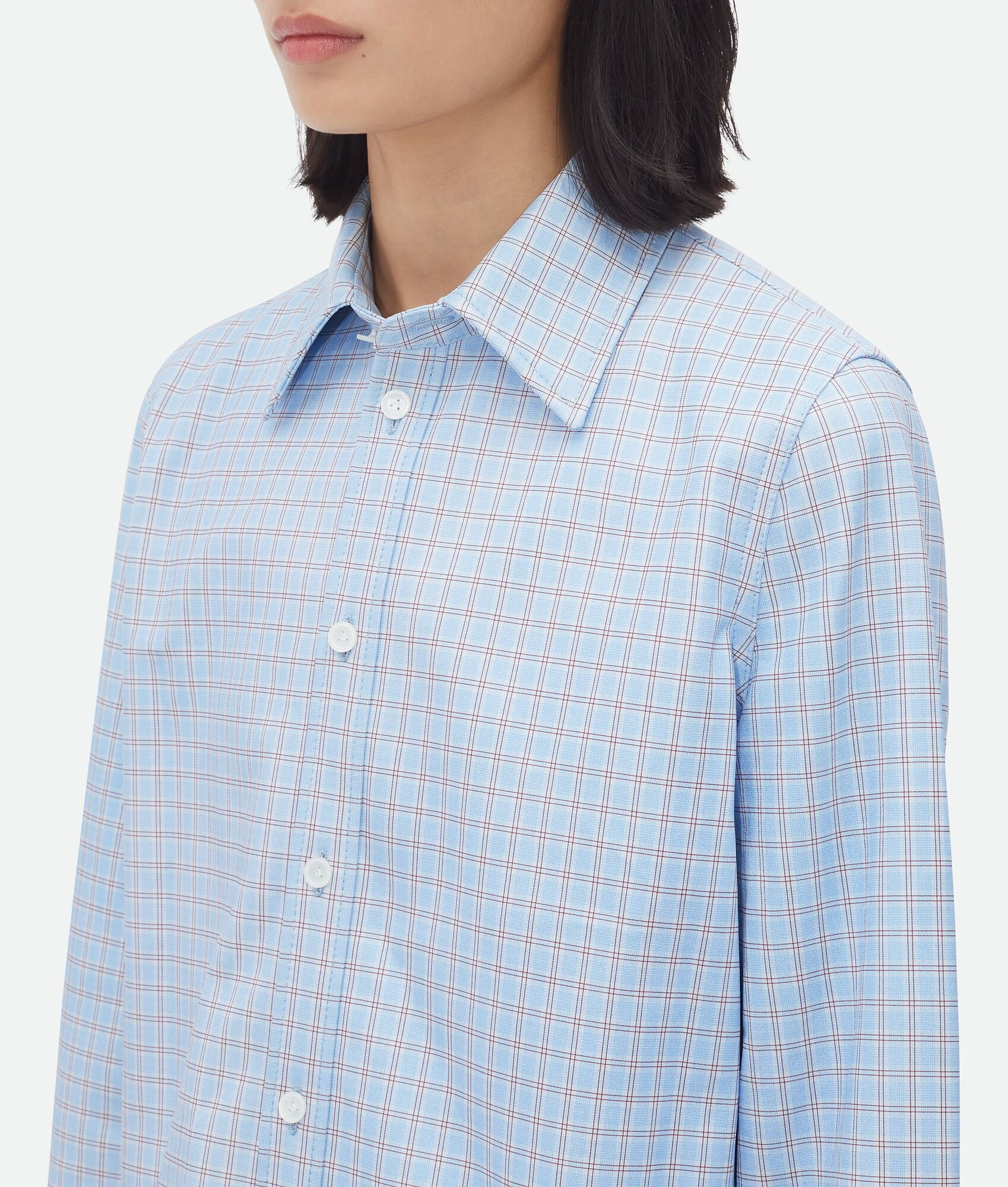 Printed Leather Check Shirt - 4