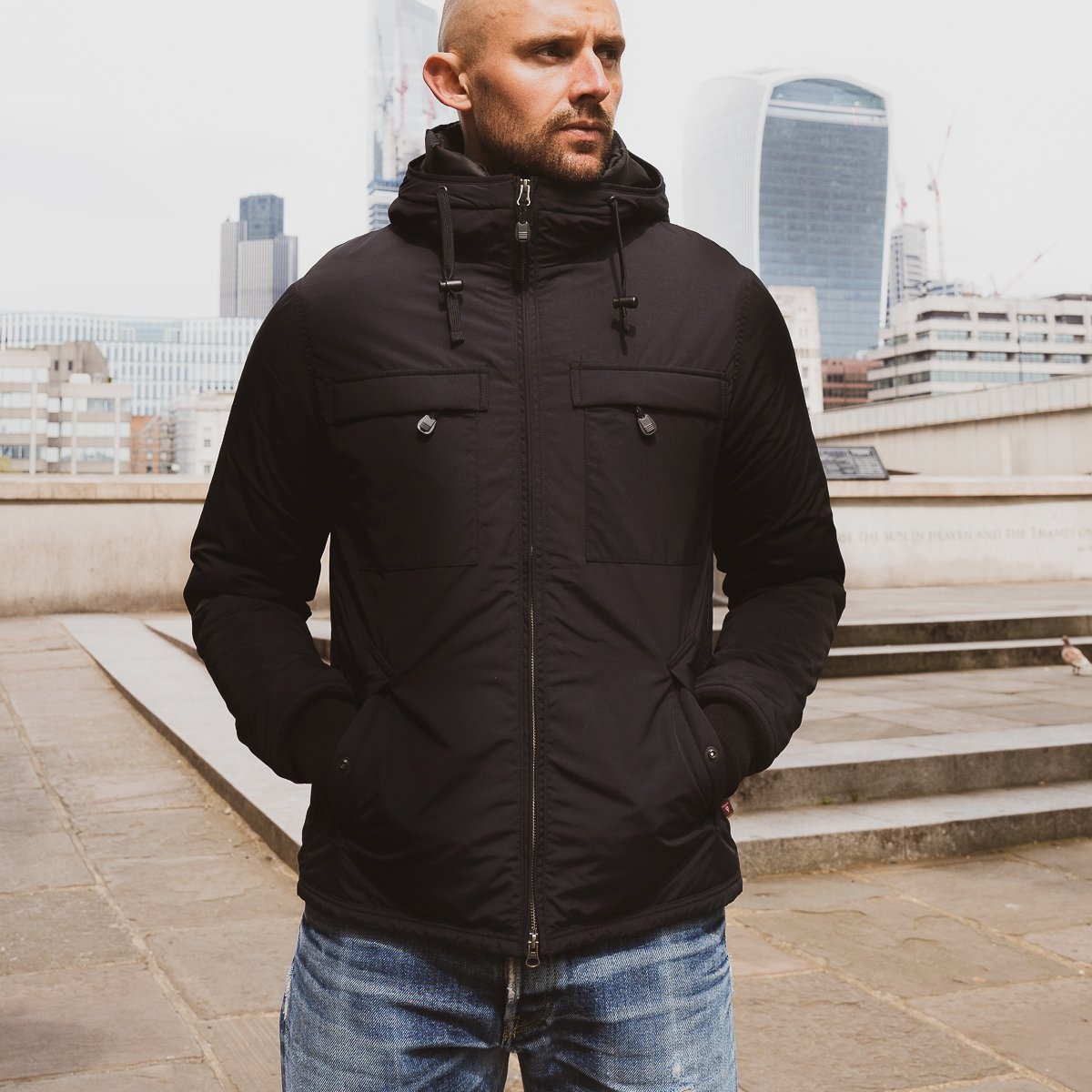 IHJ-102-BLK Primaloft® Street Parka - Black - 4