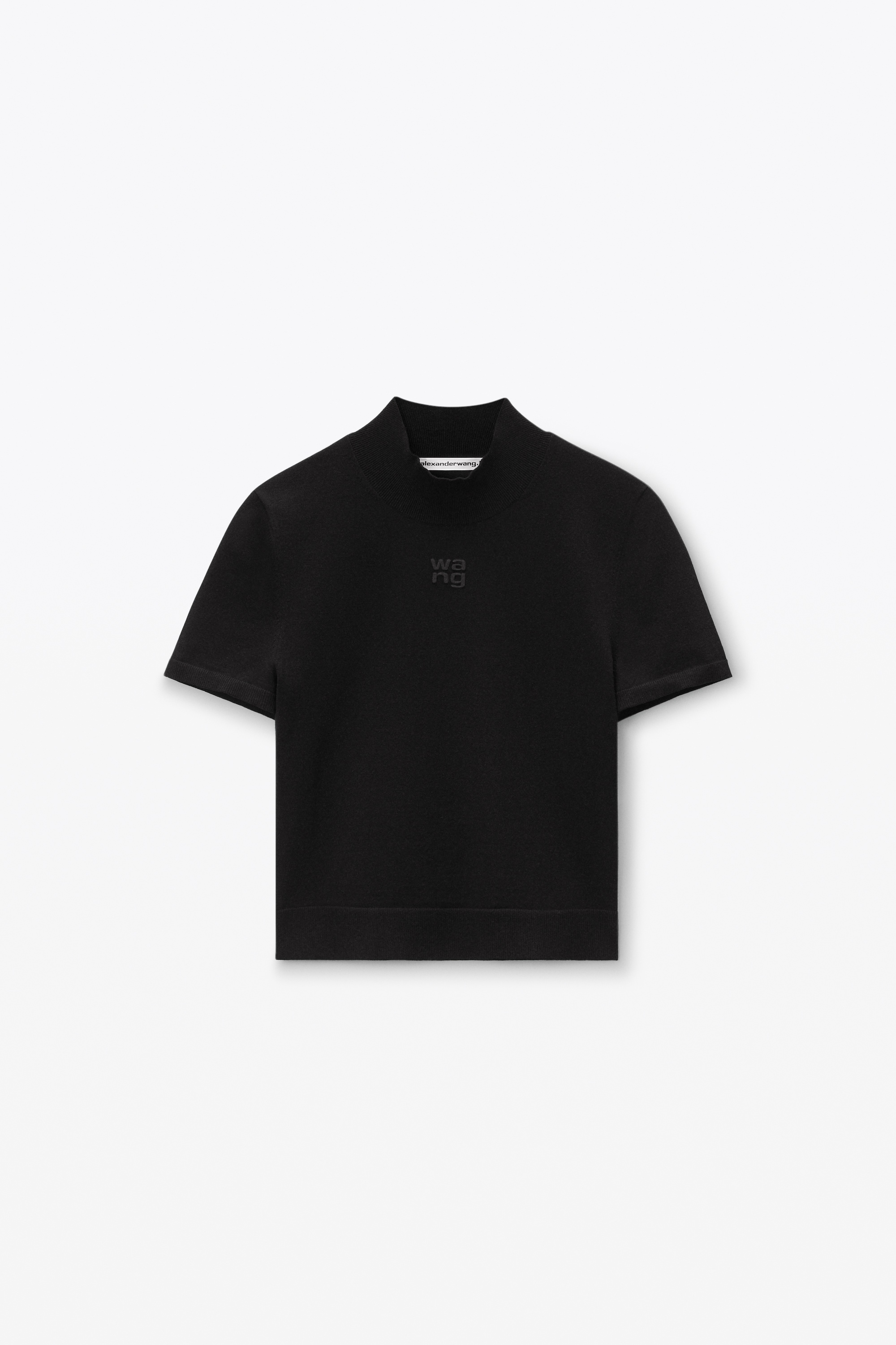 Logo Short Sleeve Mockneck Top - 1