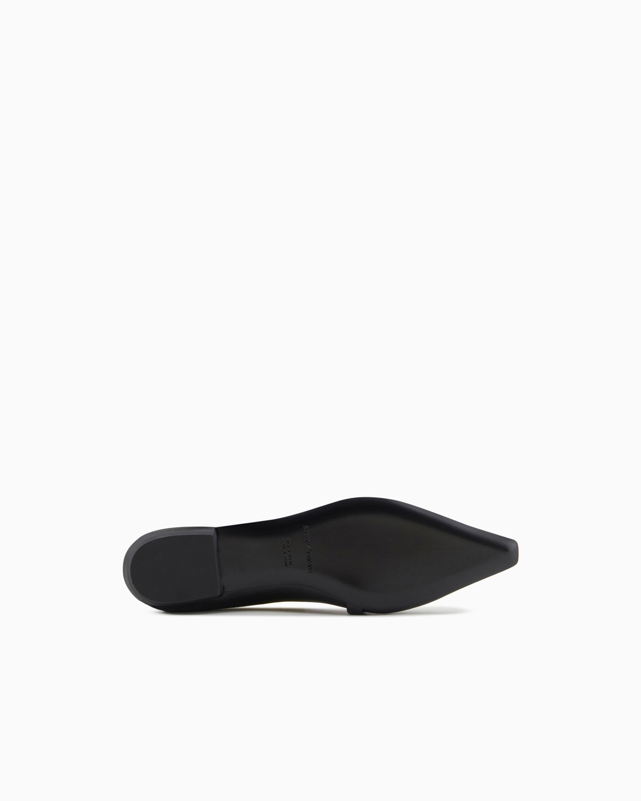 Nappa-leather pointed-toe ballerinas with eagle plate - 6