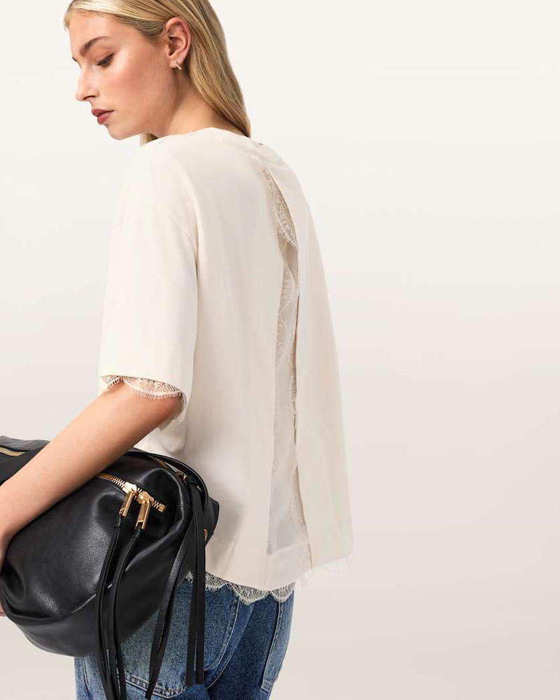 NIA LACE DETAIL SHORT SLEEVE T-SHIRT 10