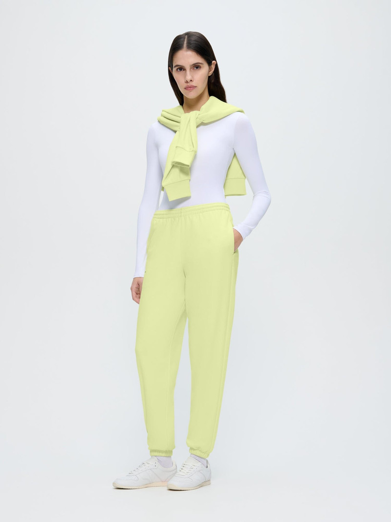 PANGAIA Womens 365 Midweight Track Pants - Soft Lime outlook