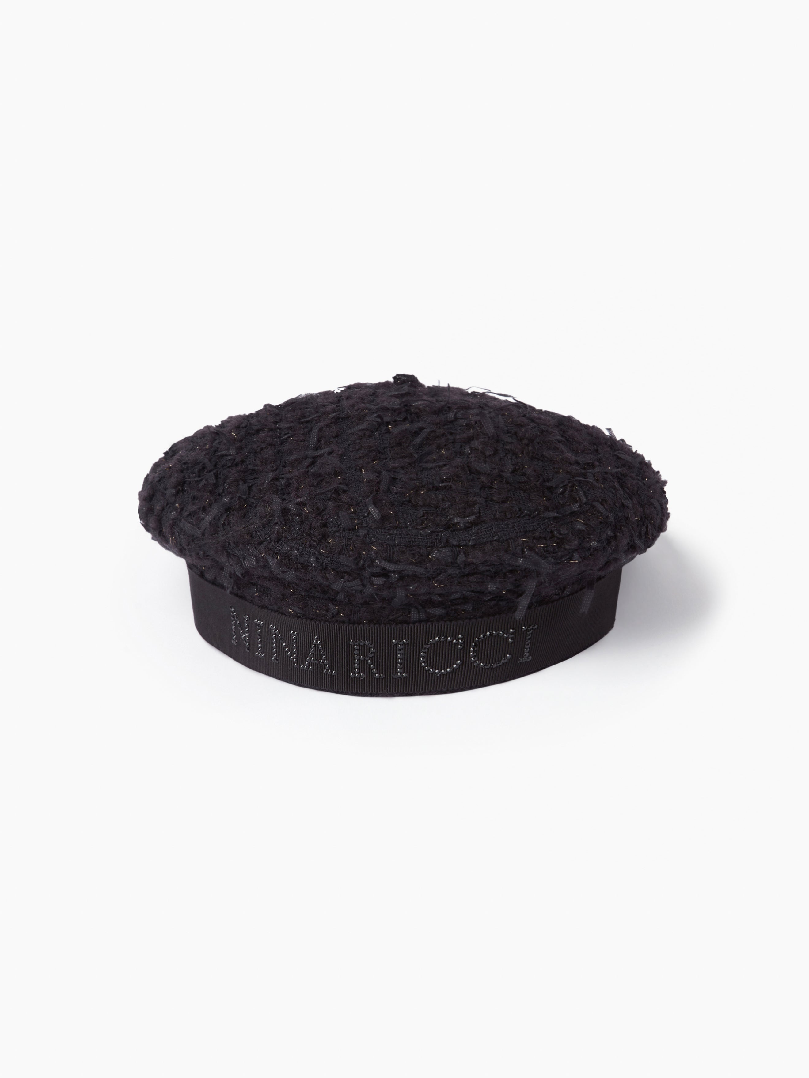 TWEED BERET WITH NINA RICCI LOGO - 1