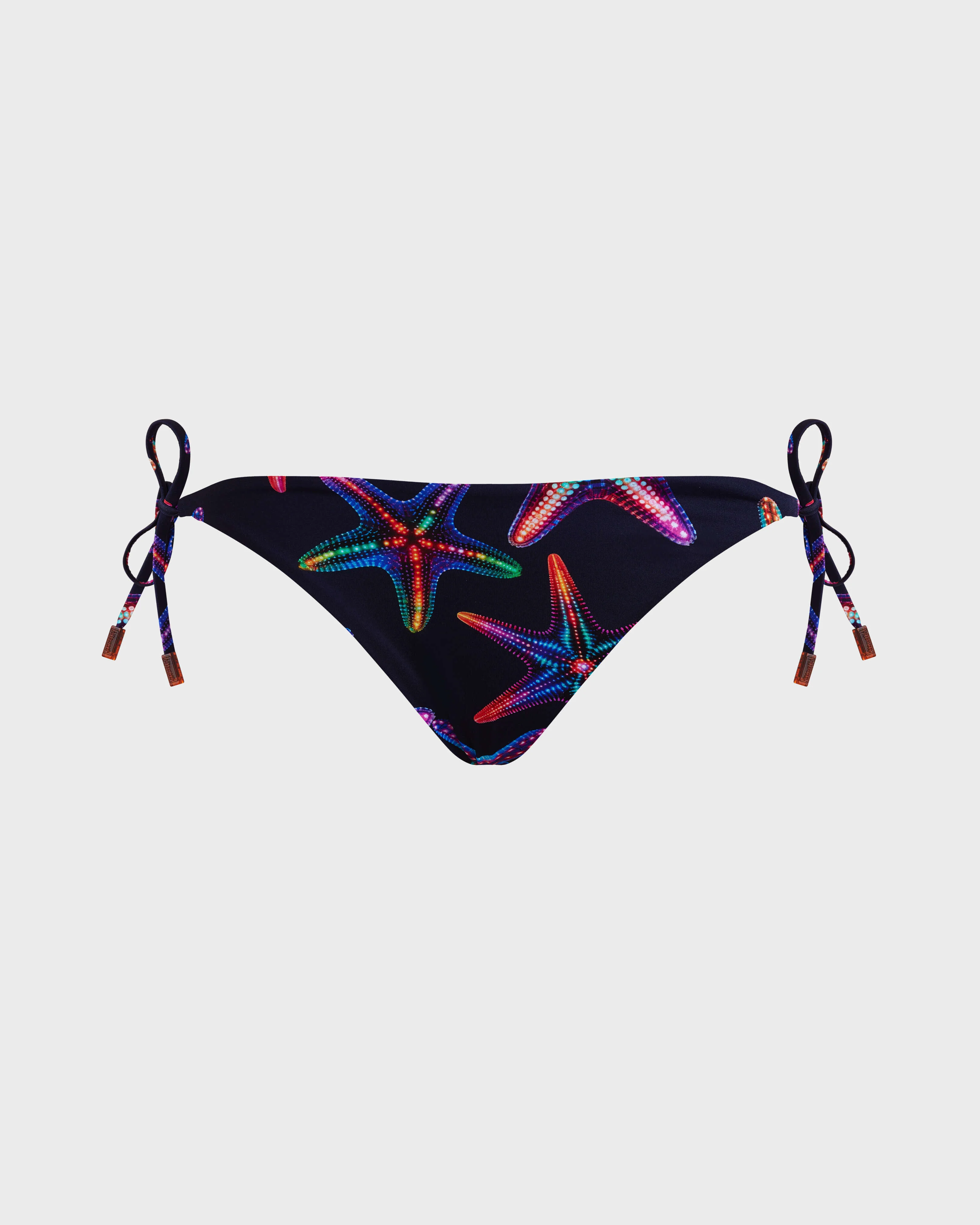 Women Side Tie Bikini Bottom Disco Stars - 1