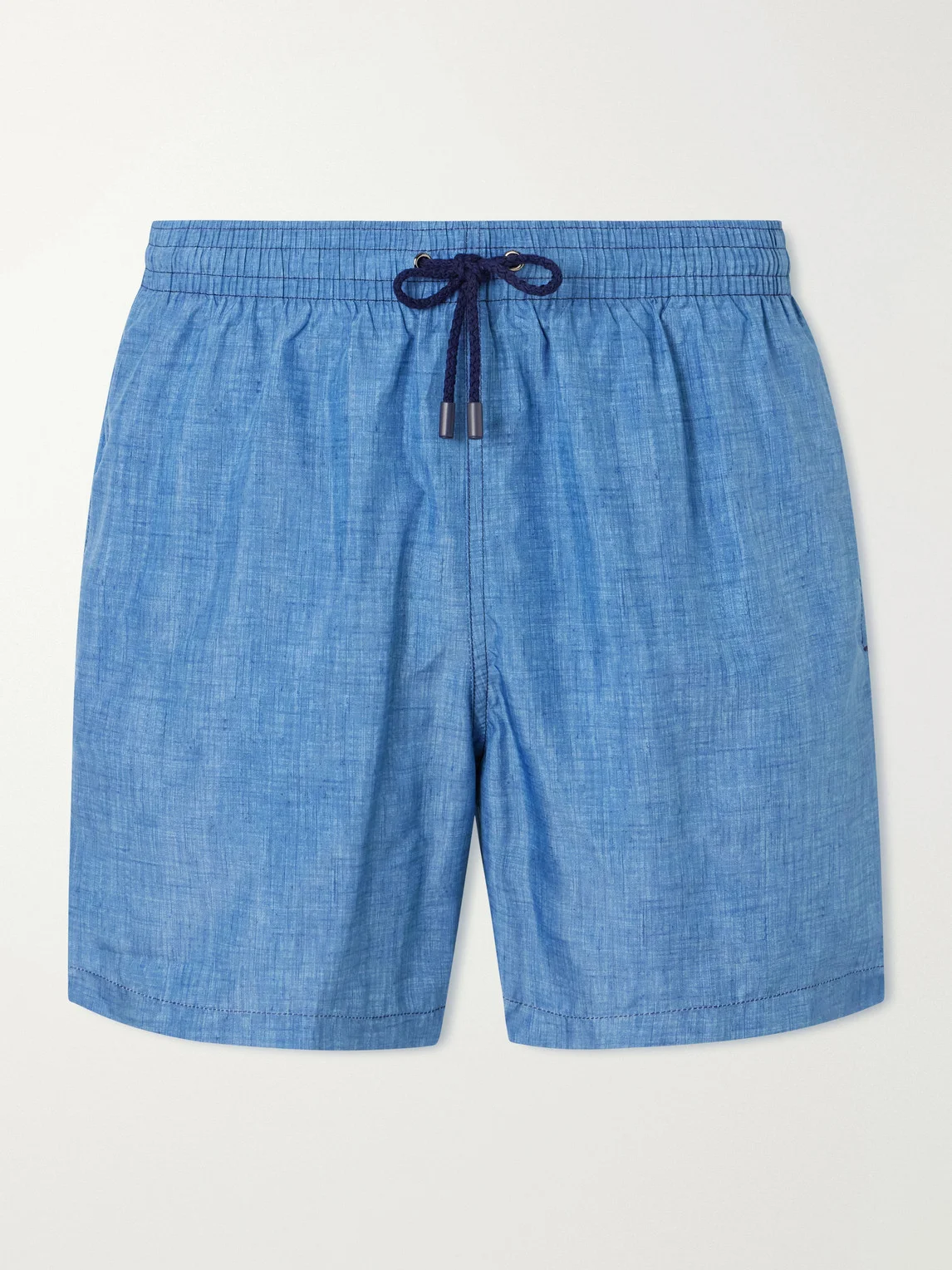 Straight-Leg Mid-Length Swim Shorts - 1