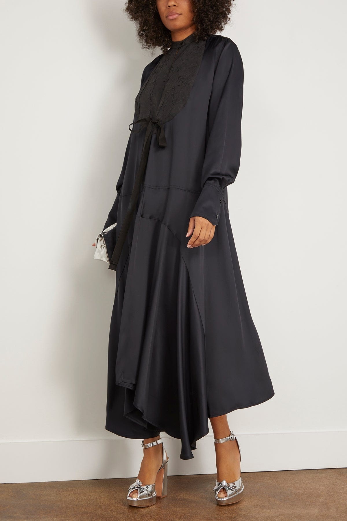 Long Sleeve Dress in Black - 2