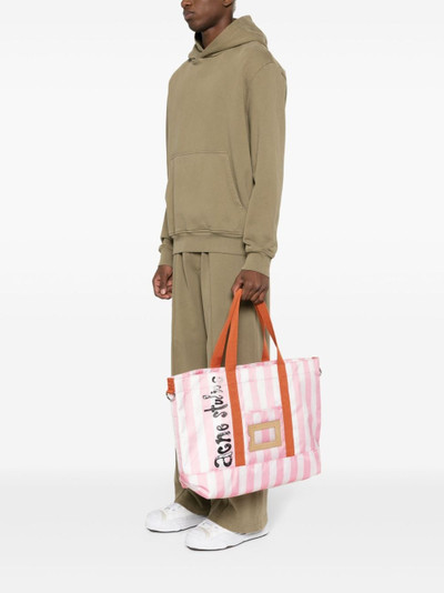 Acne Studios striped tote bag outlook