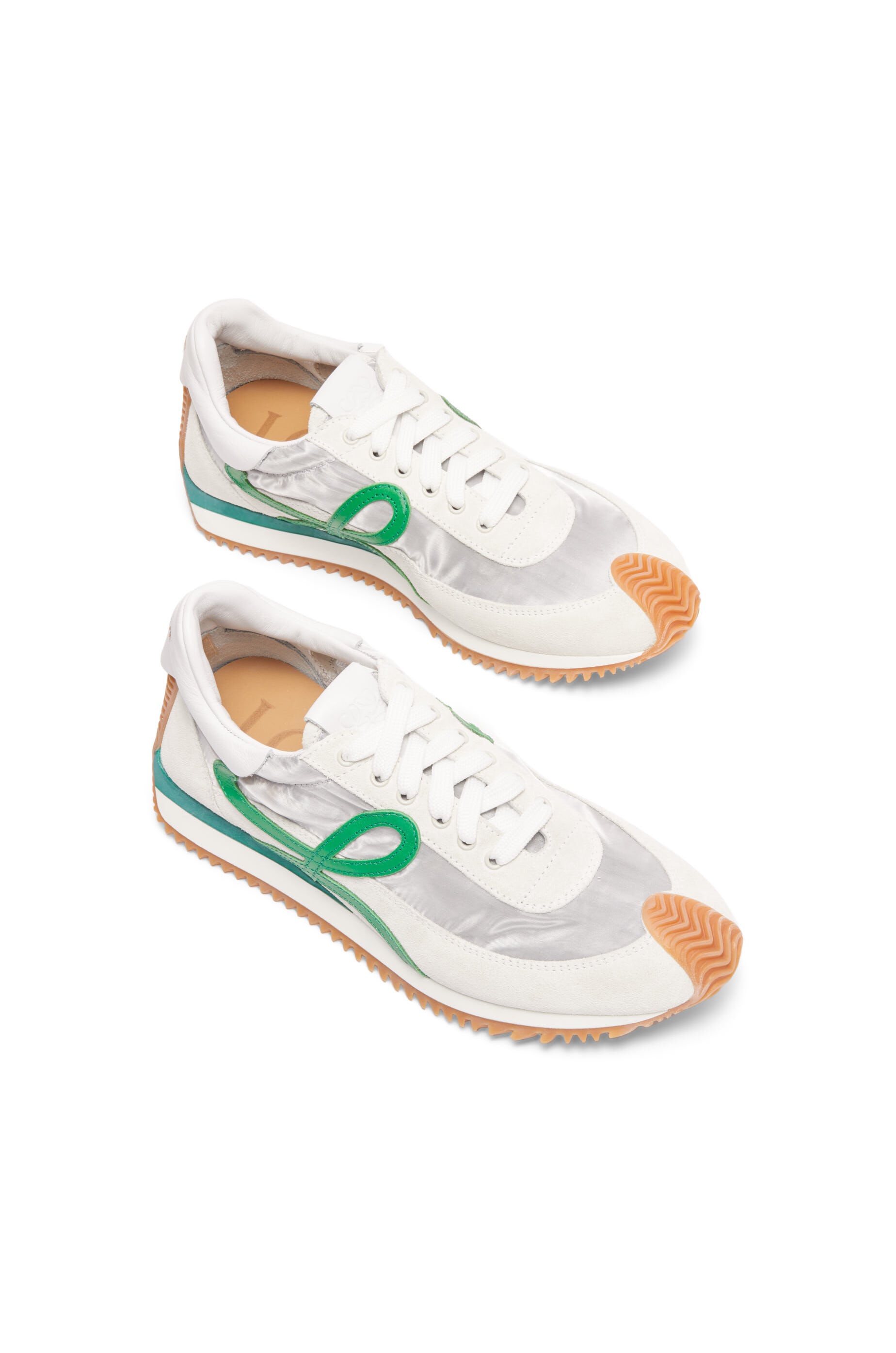 Flow runner in technical mesh and suede - 3