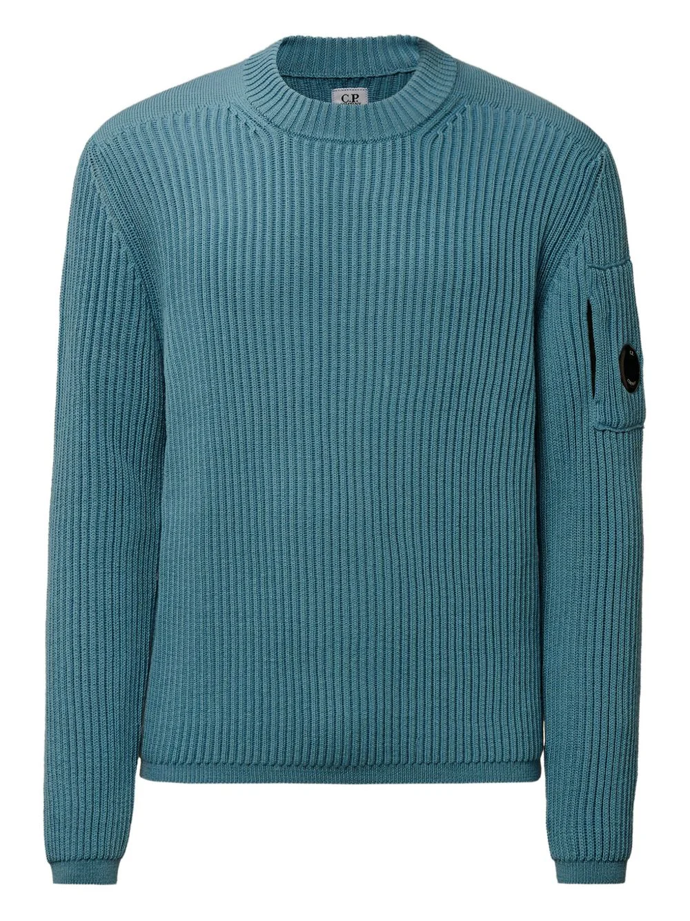 ribbed patch-pocket sweater - 1