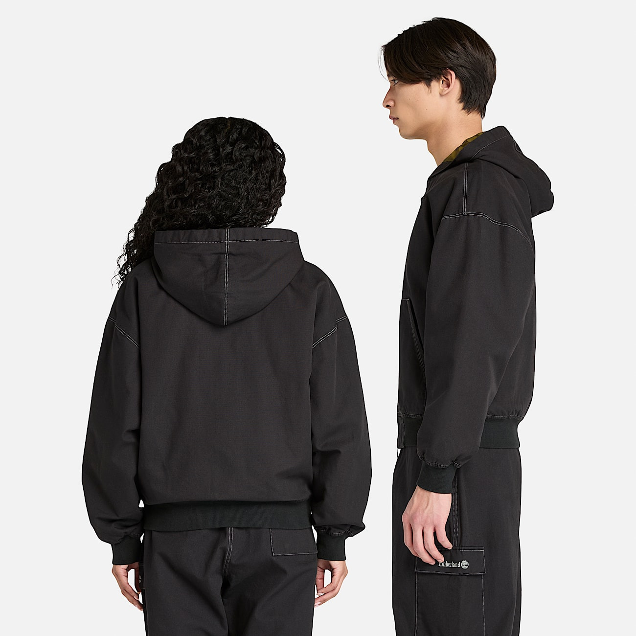 Washed Duck Canvas Hooded Bomber - 3