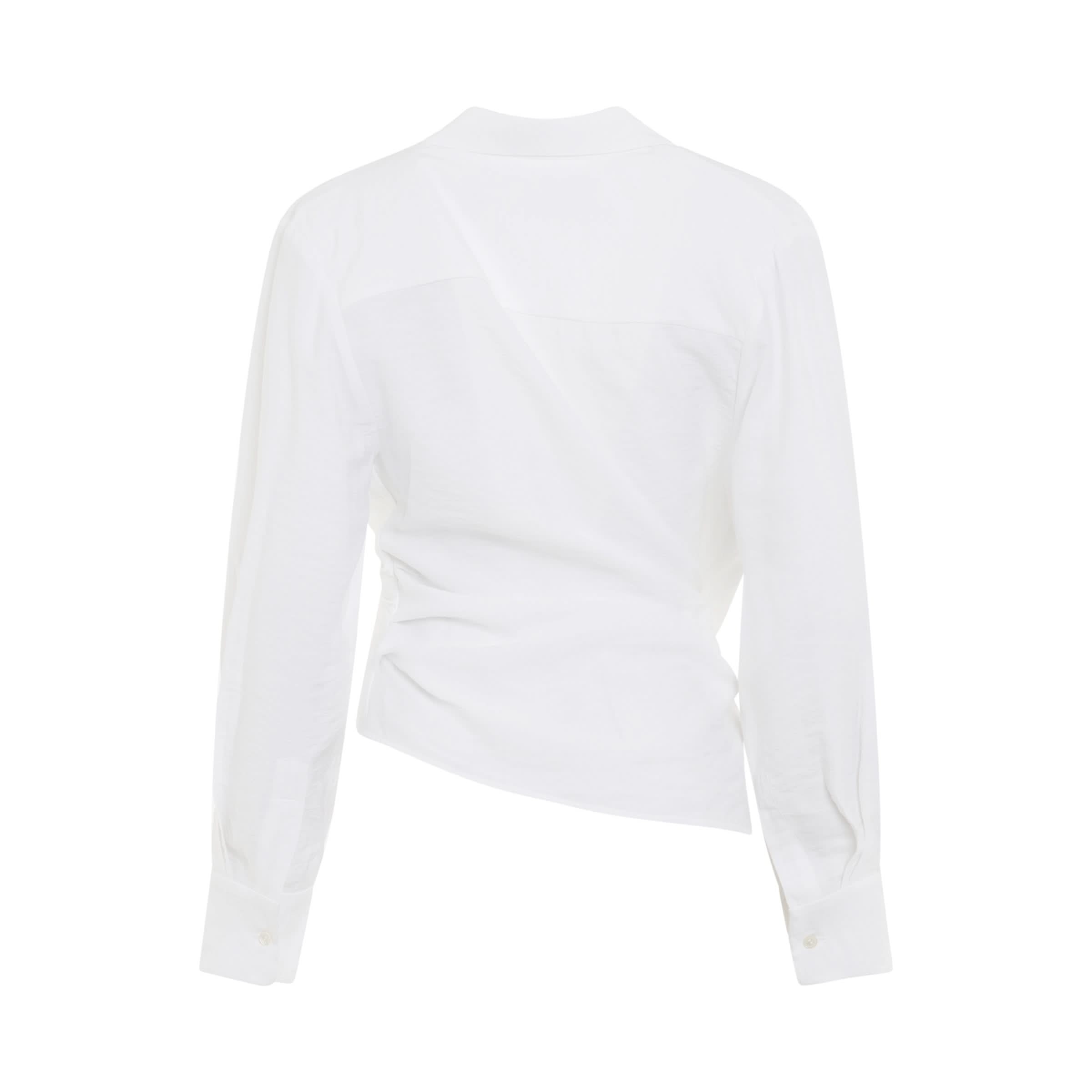Bahia Tied Sash Shirt in White - 4