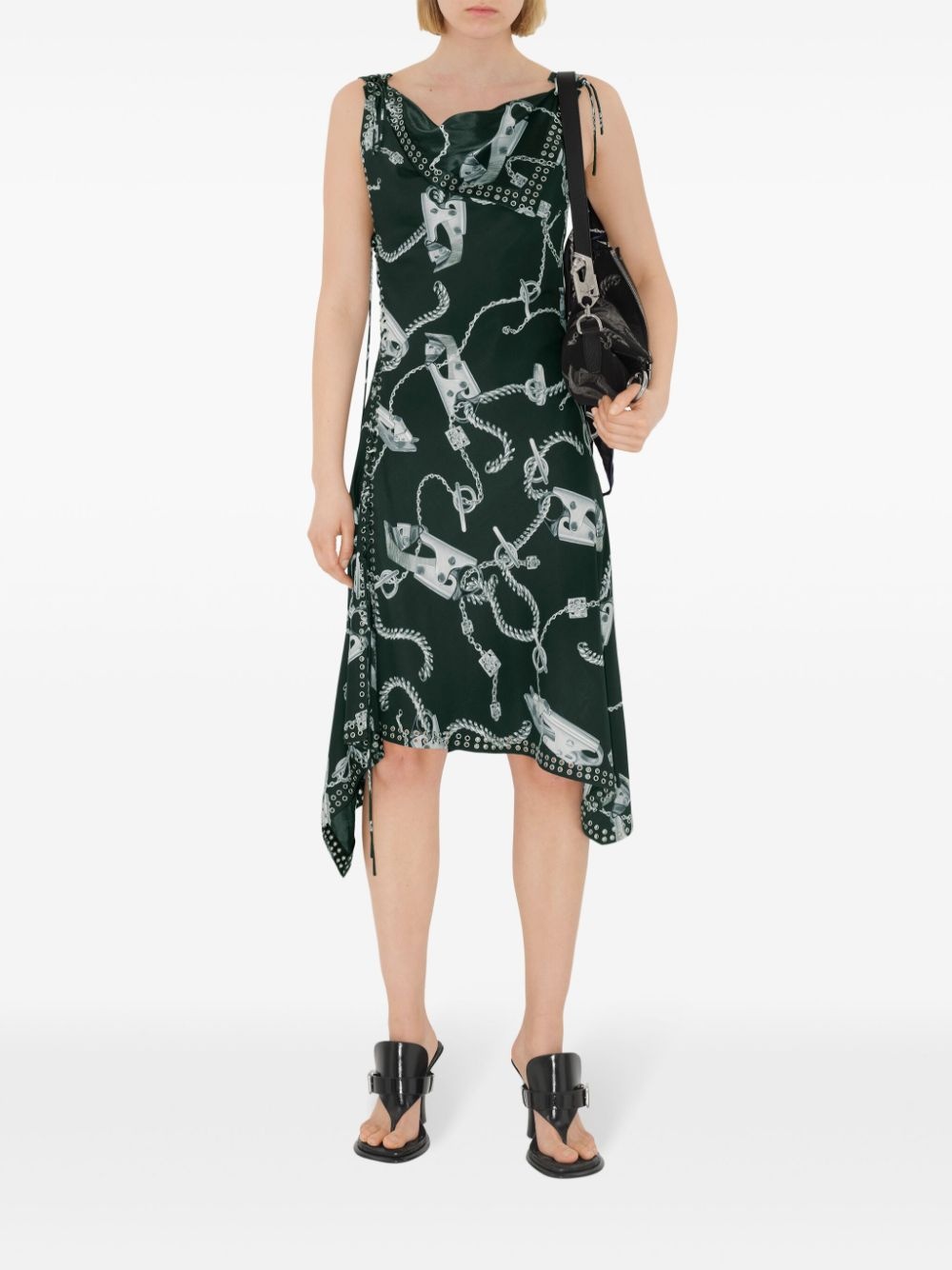 Knight Hardware-print dress - 2