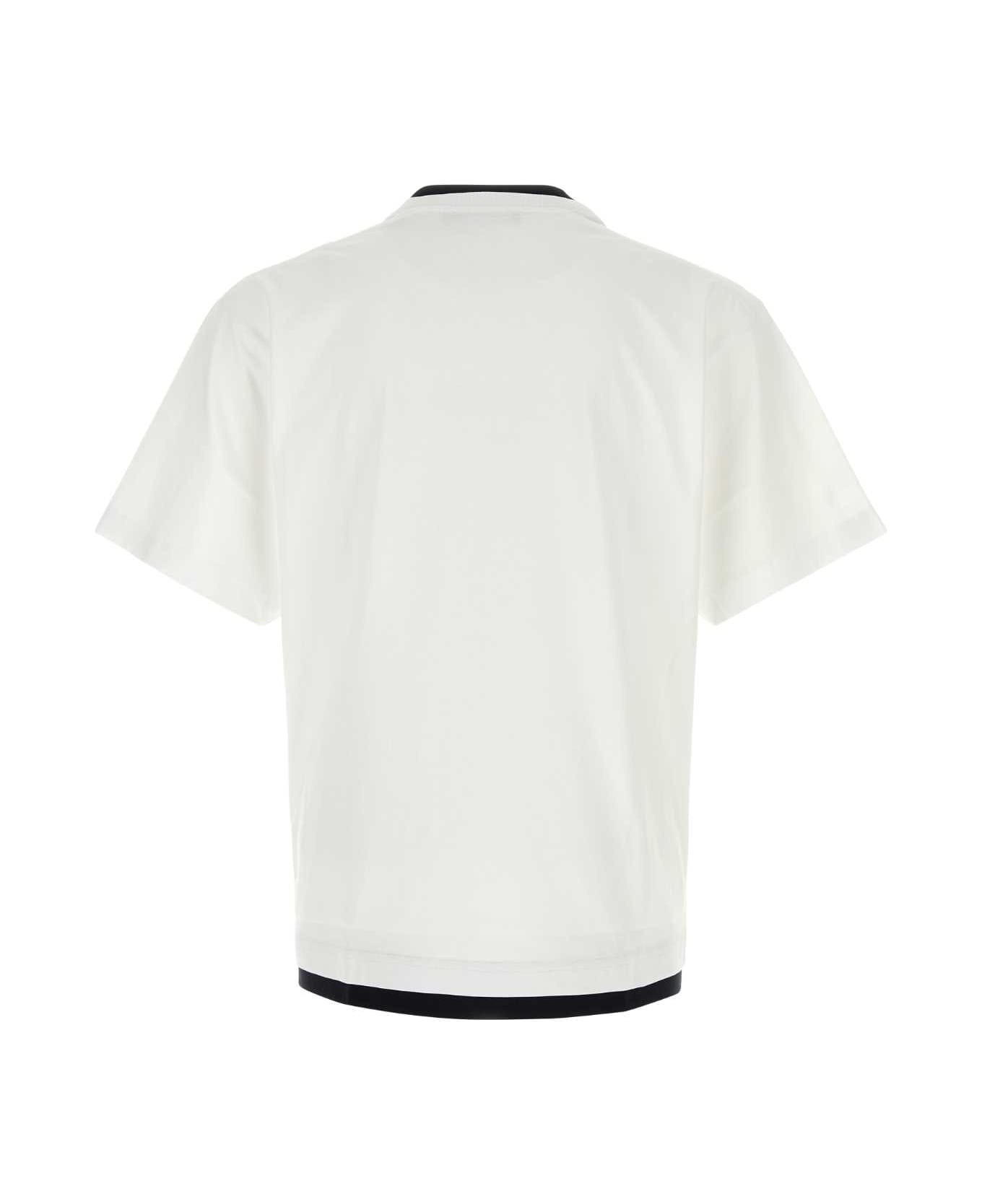 White Cotton T-shirt - 2