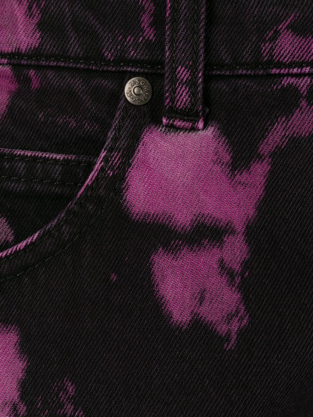 purple acid-wash jeans - 6