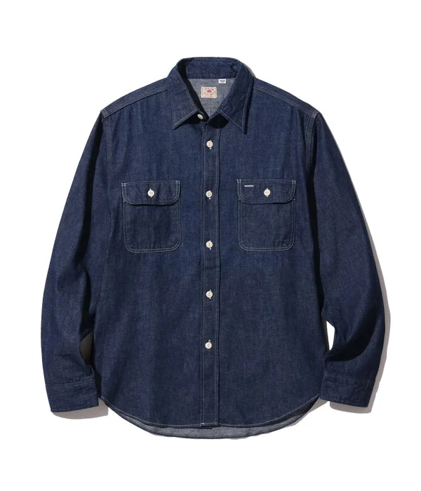 SC27852 9oz Blue Denim Shirt - 1