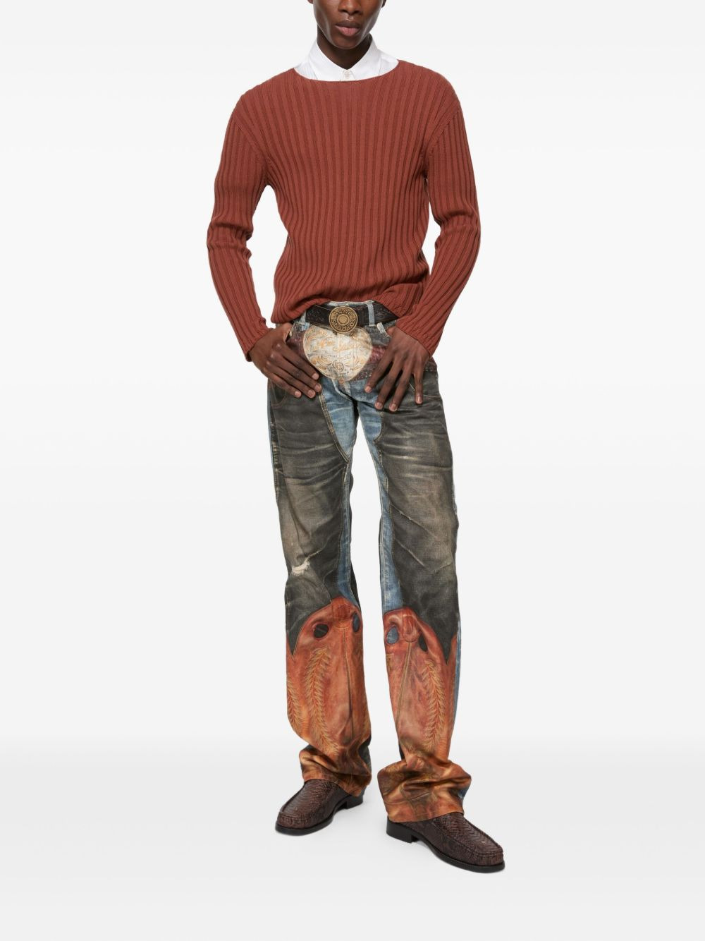 ribbed cotton sweater - 2
