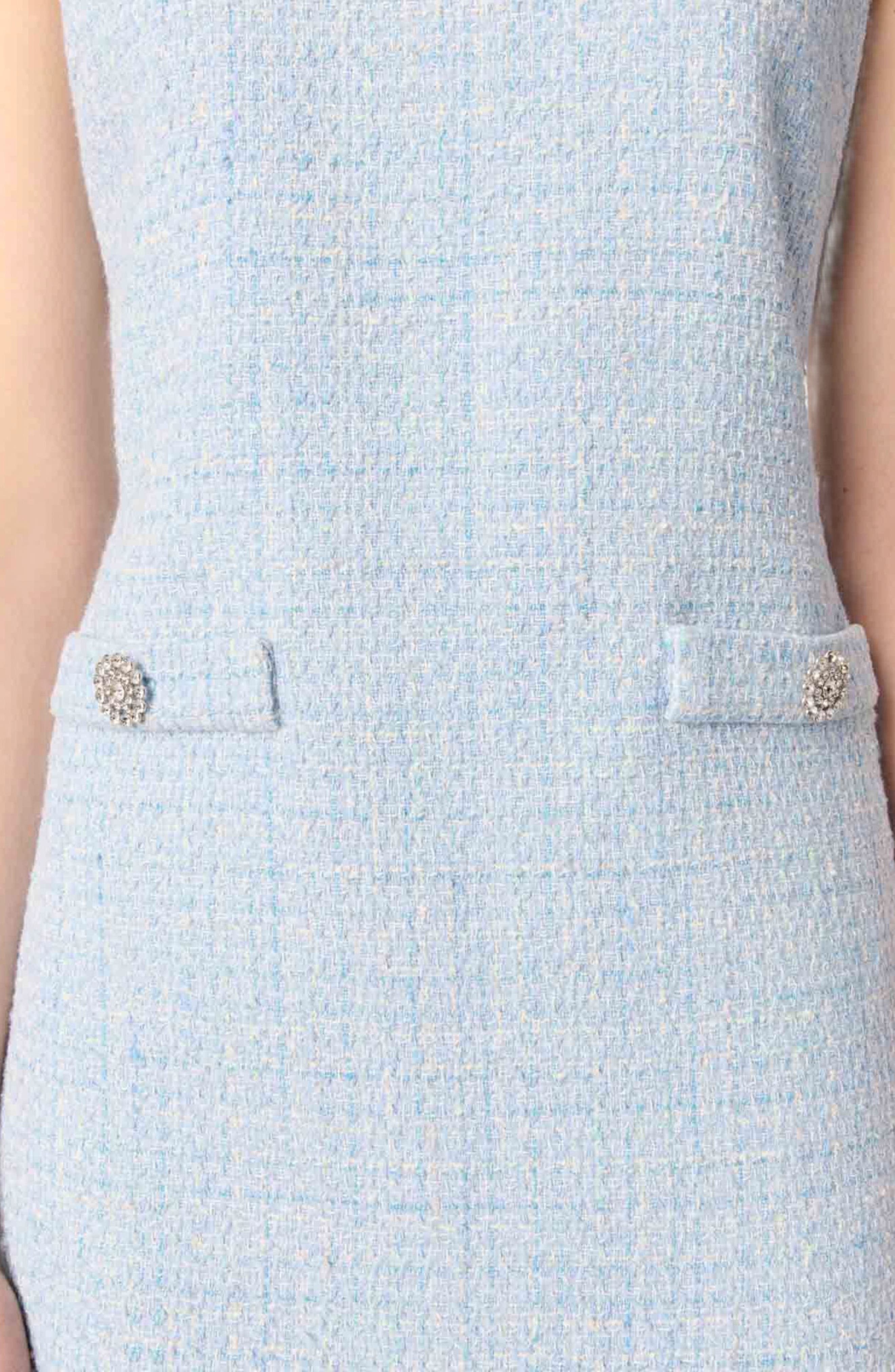 maje Mini tweed dress in Blue Sky at Nordstrom - 5