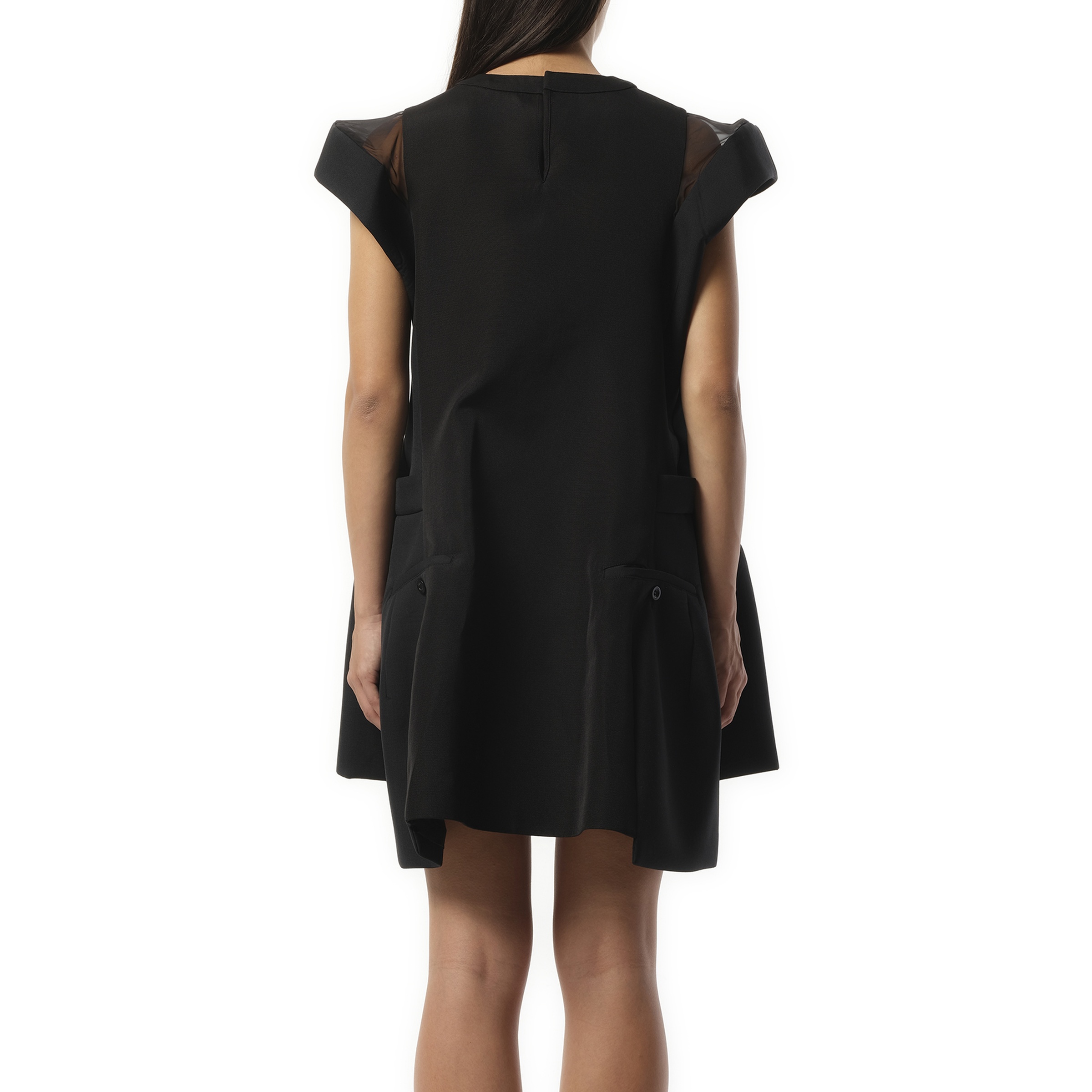 国内発【sacai】Double-Faced Silk Cotton x Gabardine Dress Double-Faced Silk Cotton x Gabardine Dress | sacai Official